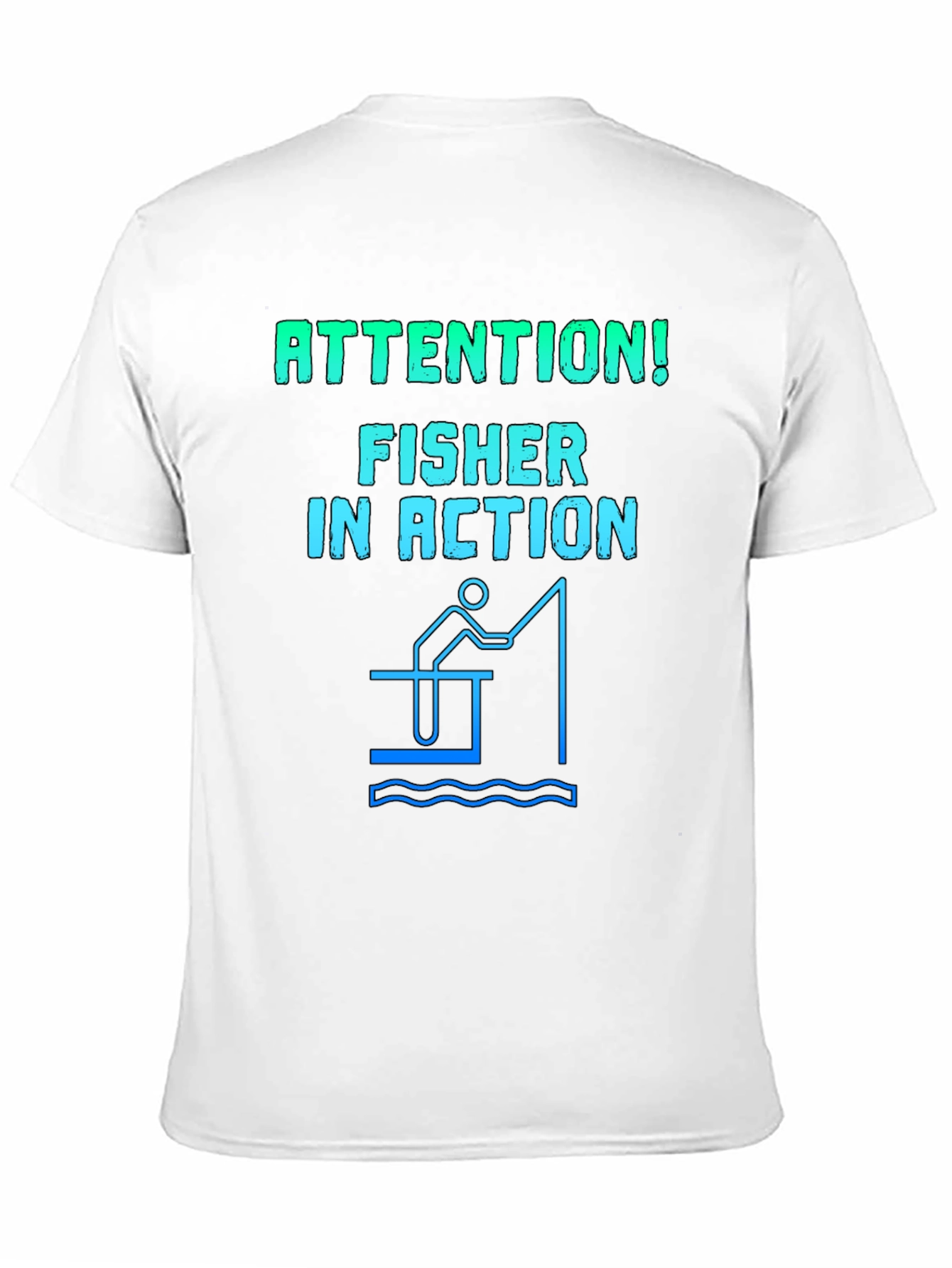 Fisher in Action Graphic Tee - Fishing T-Shirt