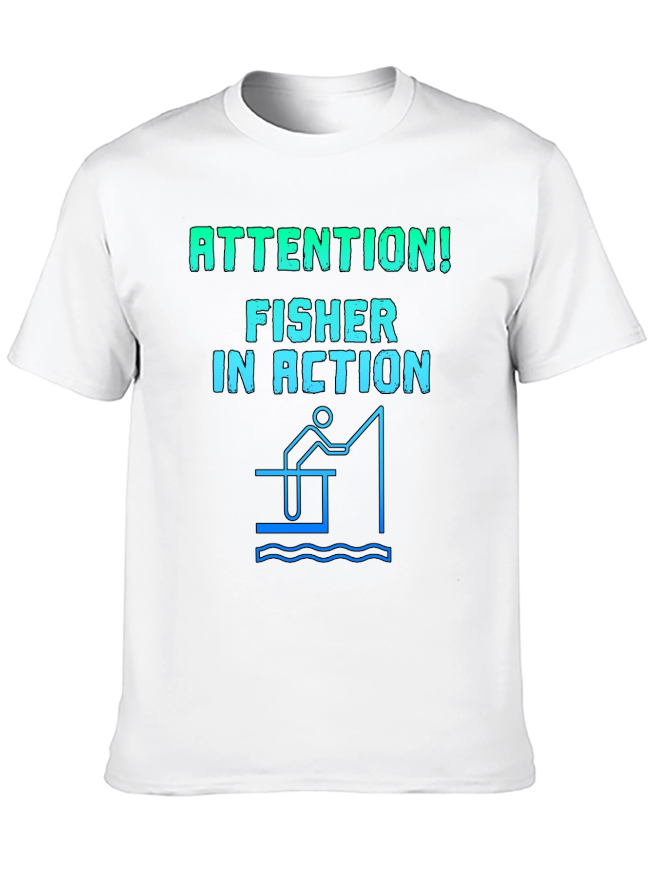 Fisher in Action Graphic Tee - Fishing T-Shirt