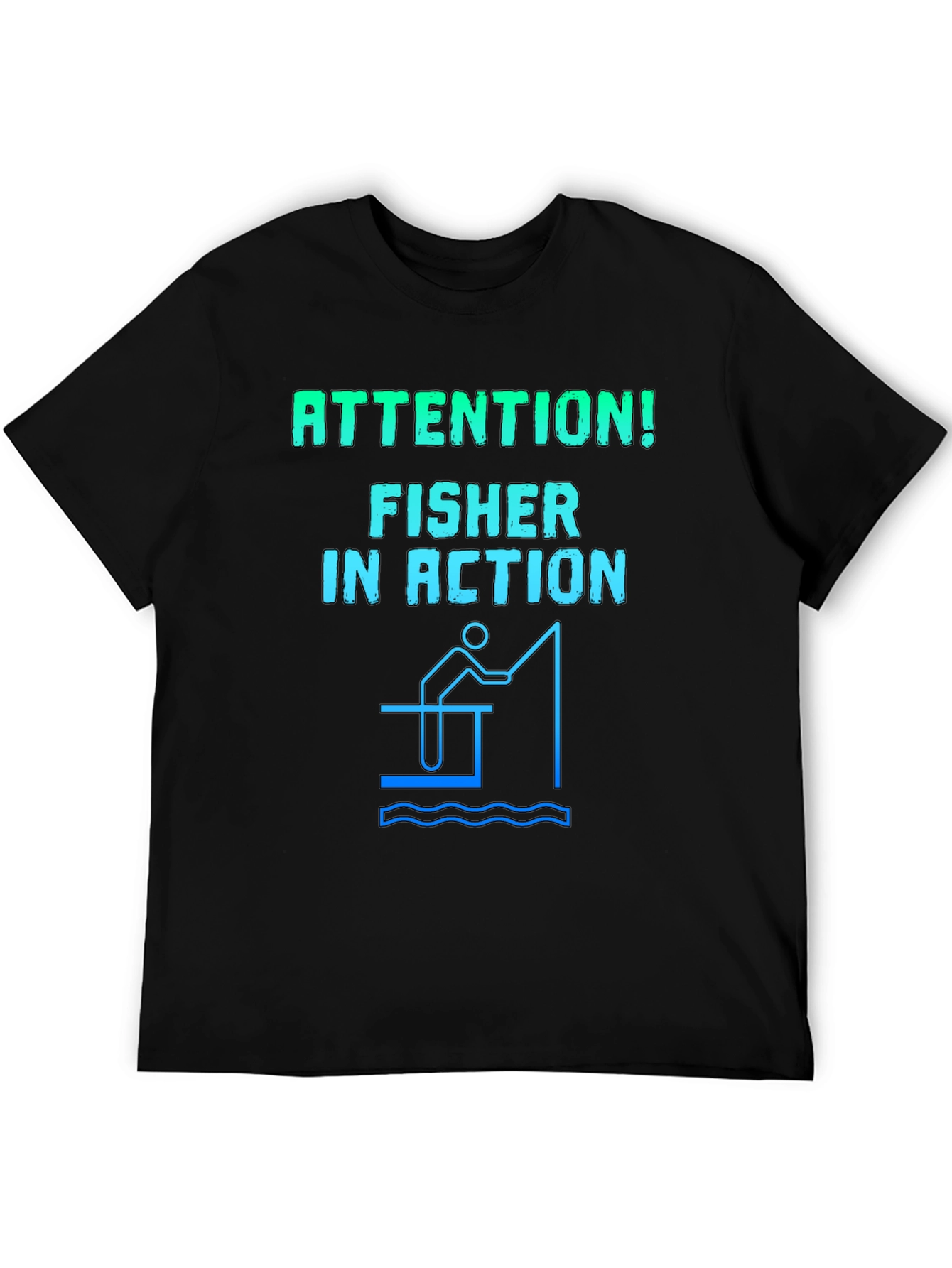 Fisher in Action Graphic Tee - Fishing T-Shirt
