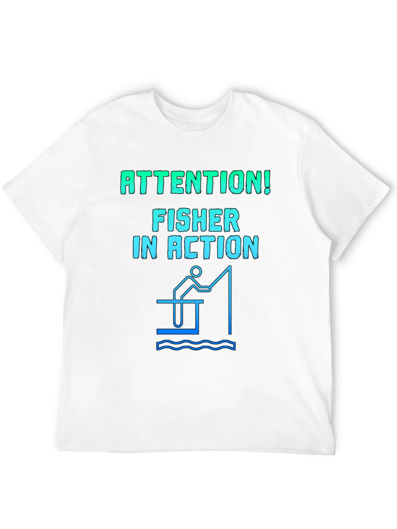 Fisher in Action Graphic Tee - Fishing T-Shirt