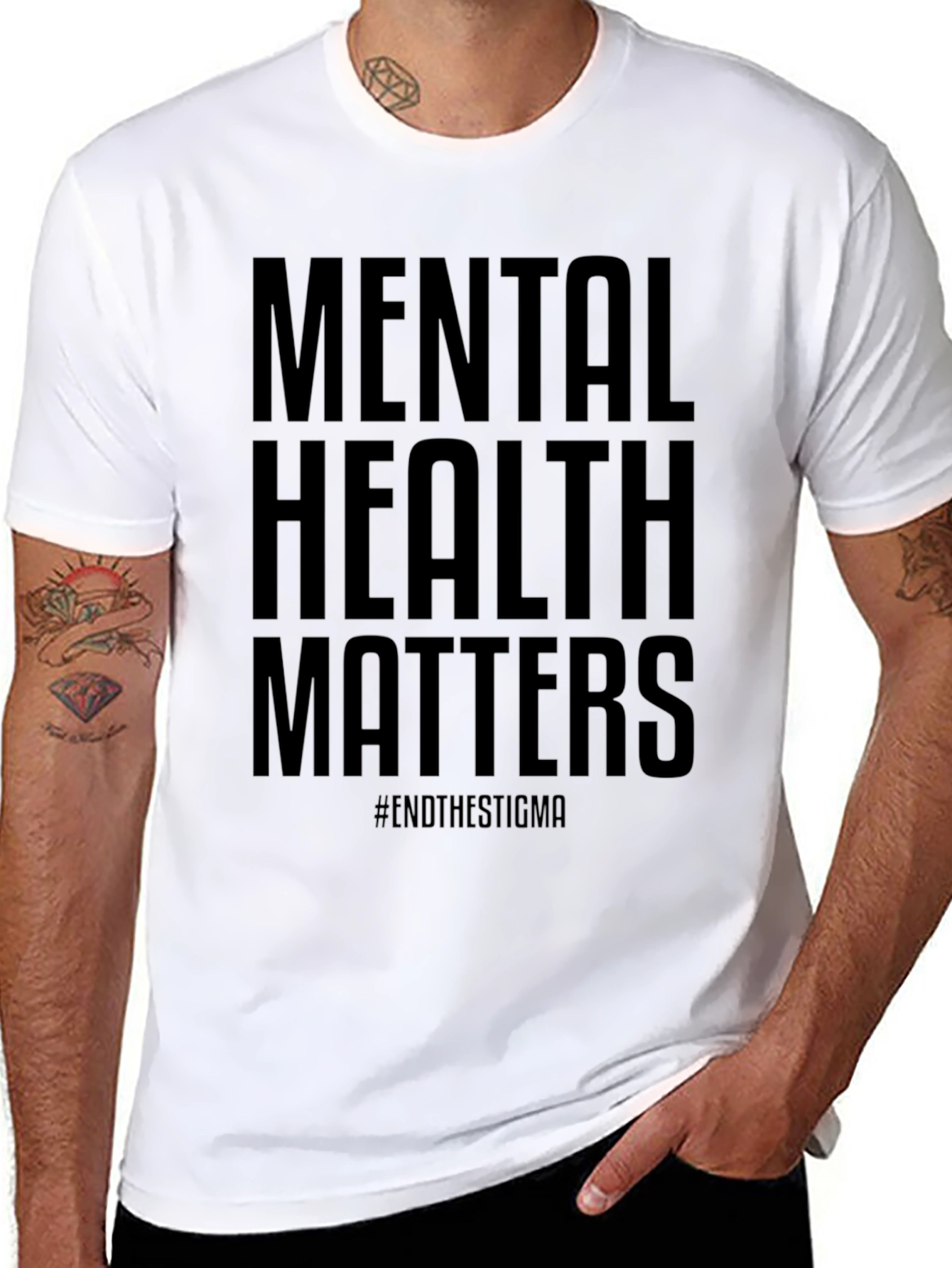 Mental Health Matters Black Graphic Tee