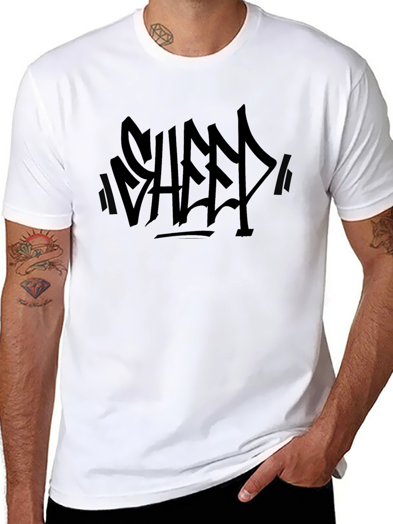 Black Graphic Tee - Modern Streetwear Style