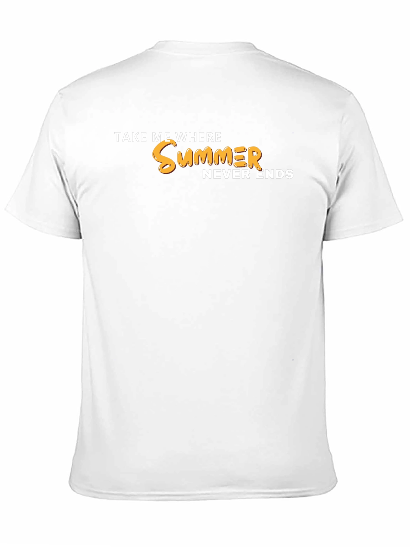 Summer Never Ends Graphic Tee - Black Casual Shirt