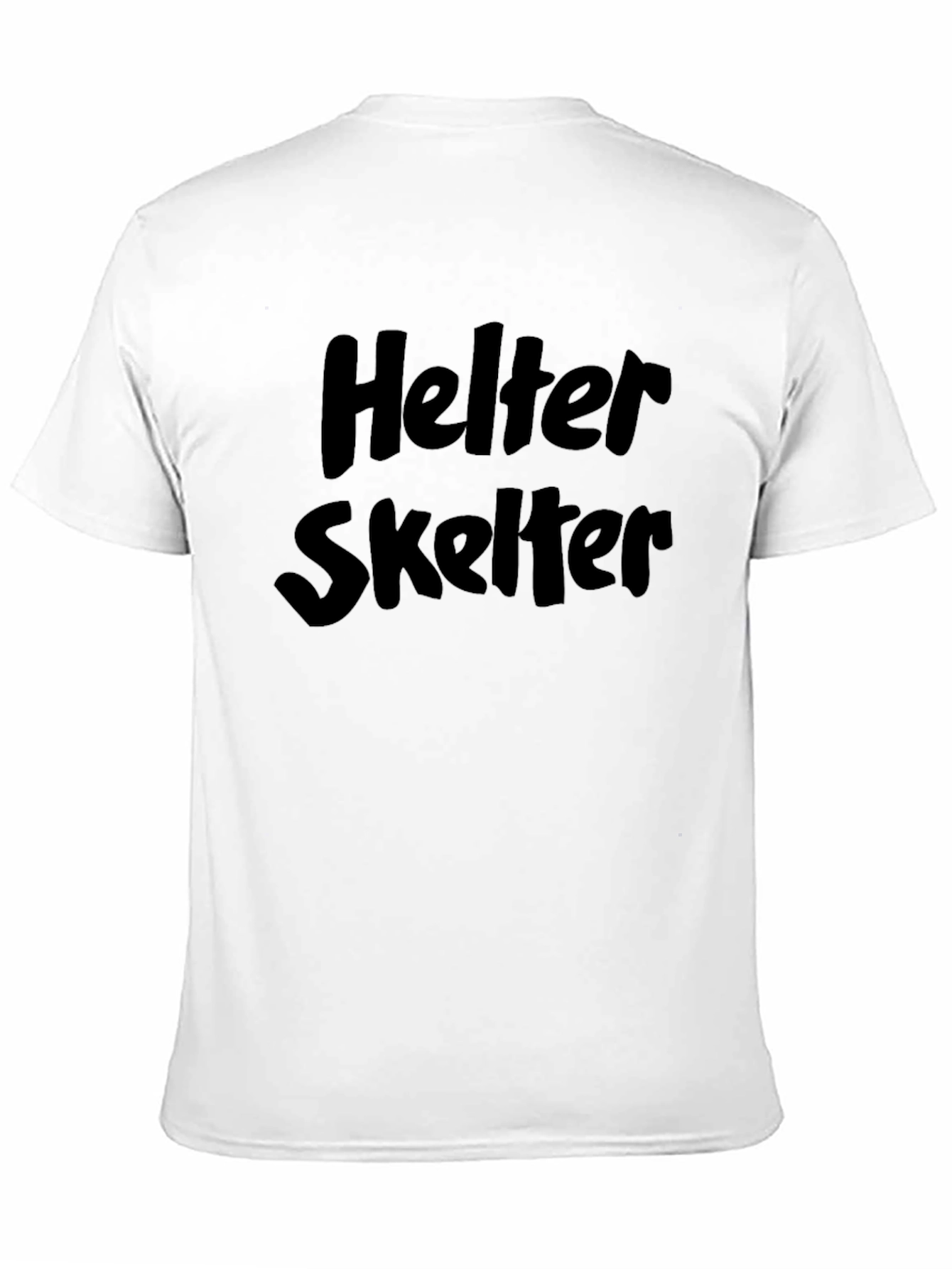 Helter Skelter Black Graphic Tee - Classic Rock Style