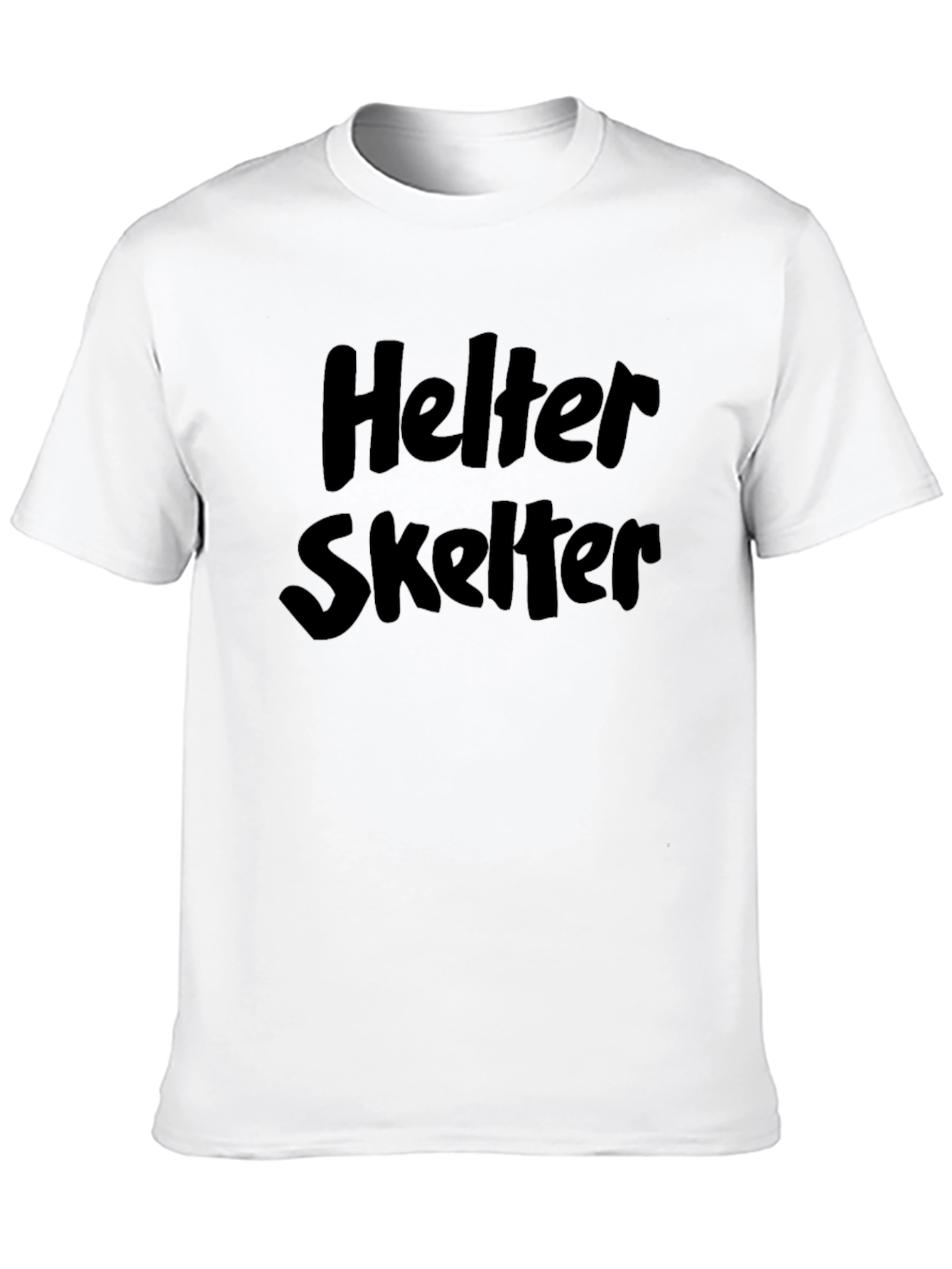 Helter Skelter Black Graphic Tee - Classic Rock Style