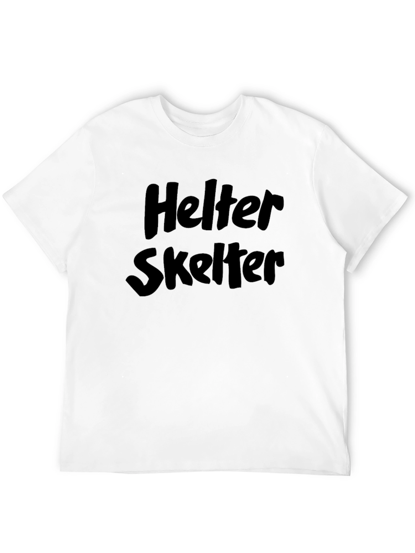Helter Skelter Black Graphic Tee - Classic Rock Style
