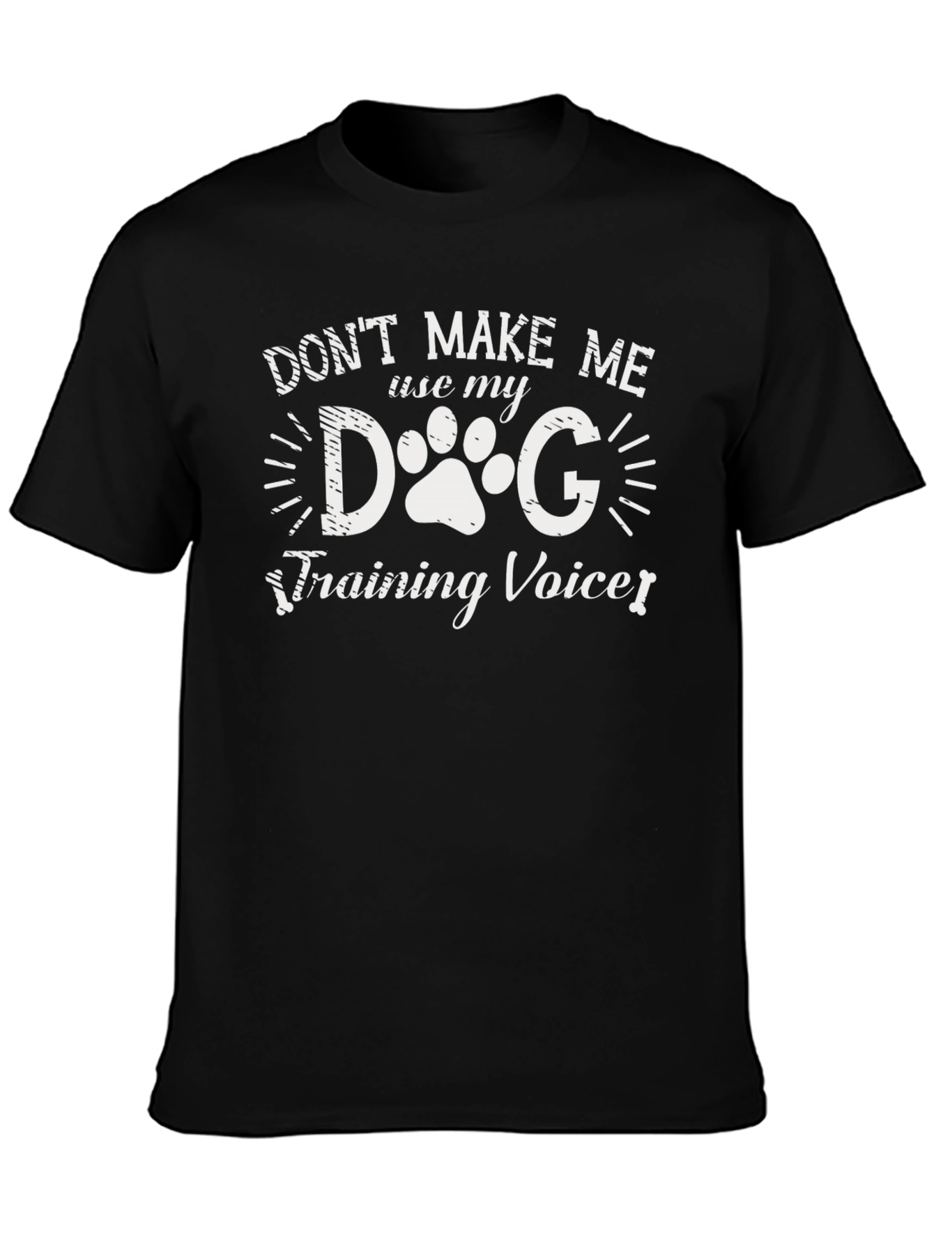 Dog Training Voice T-Shirt Funny Pet Lover Tee