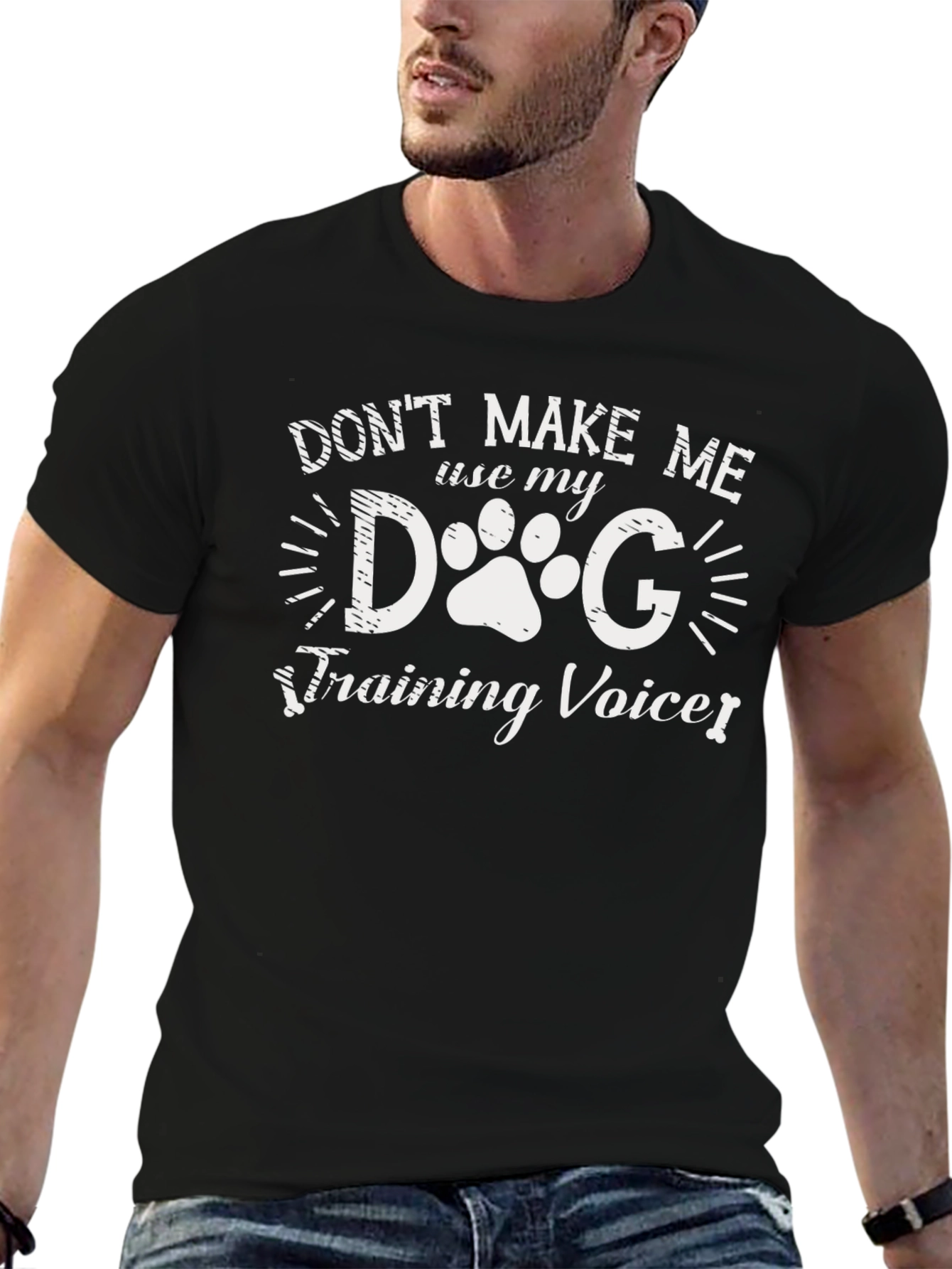 Dog Training Voice T-Shirt Funny Pet Lover Tee
