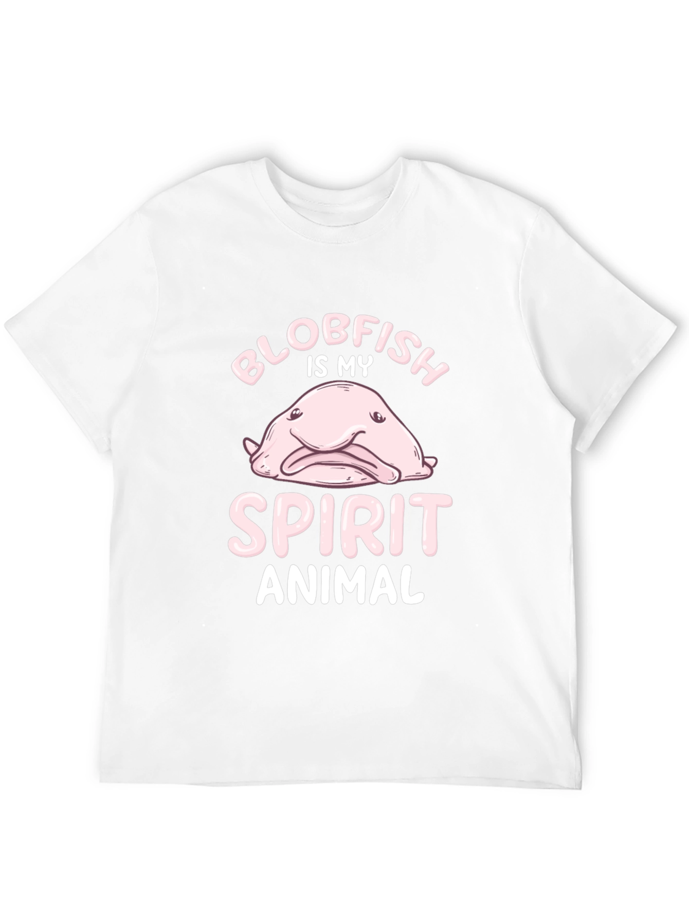 Blobfish Spirit Animal Graphic Tee - Black
