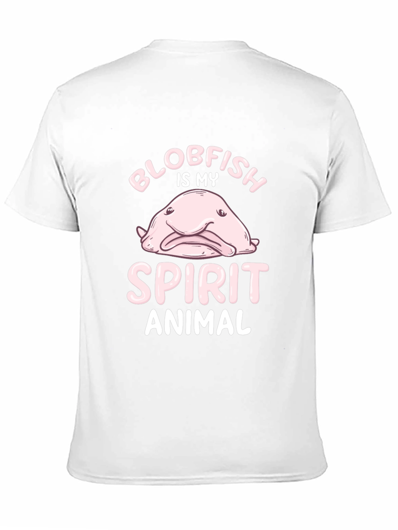 Blobfish Spirit Animal Graphic Tee - Black