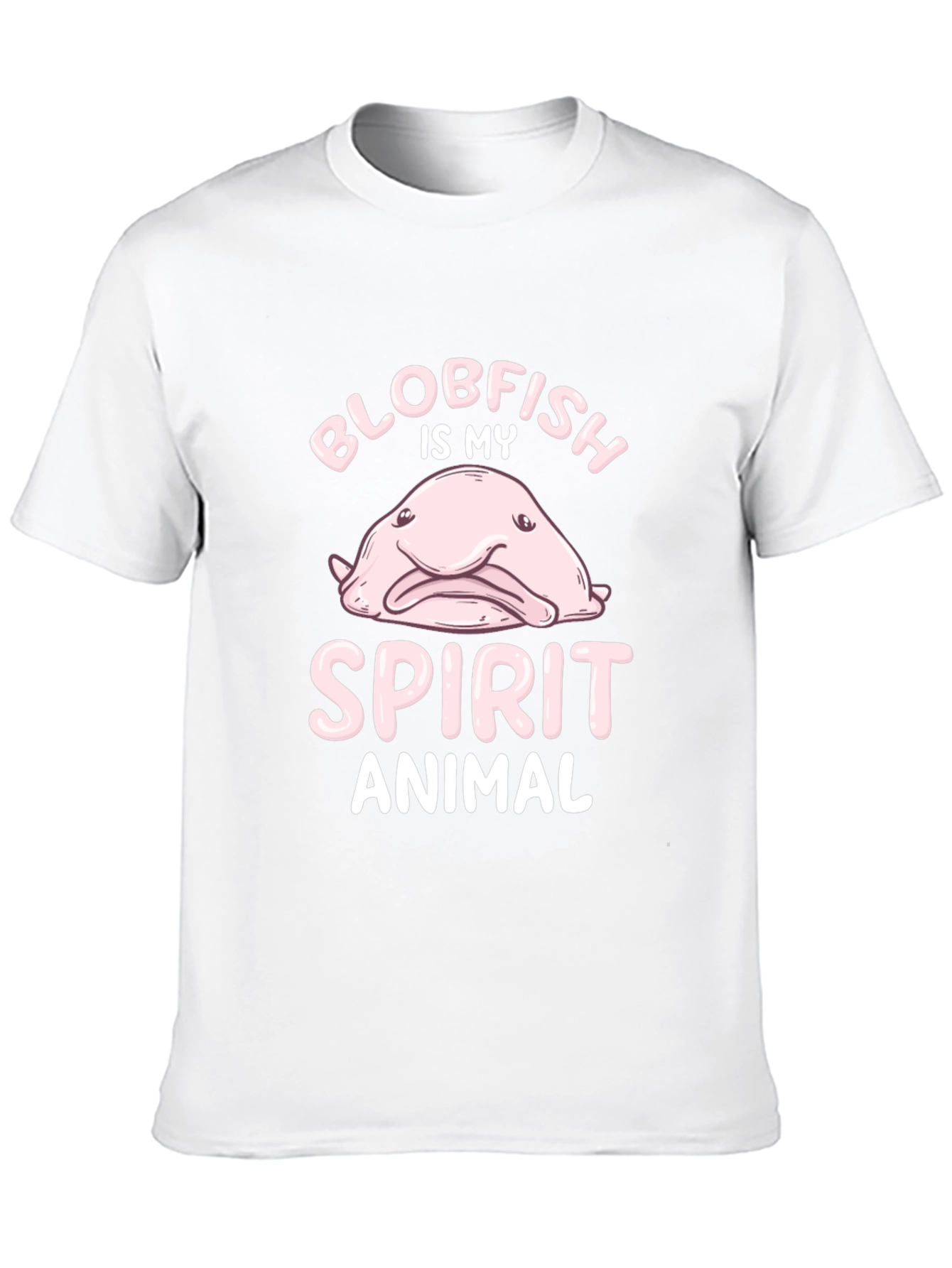 Blobfish Spirit Animal Graphic Tee - Black