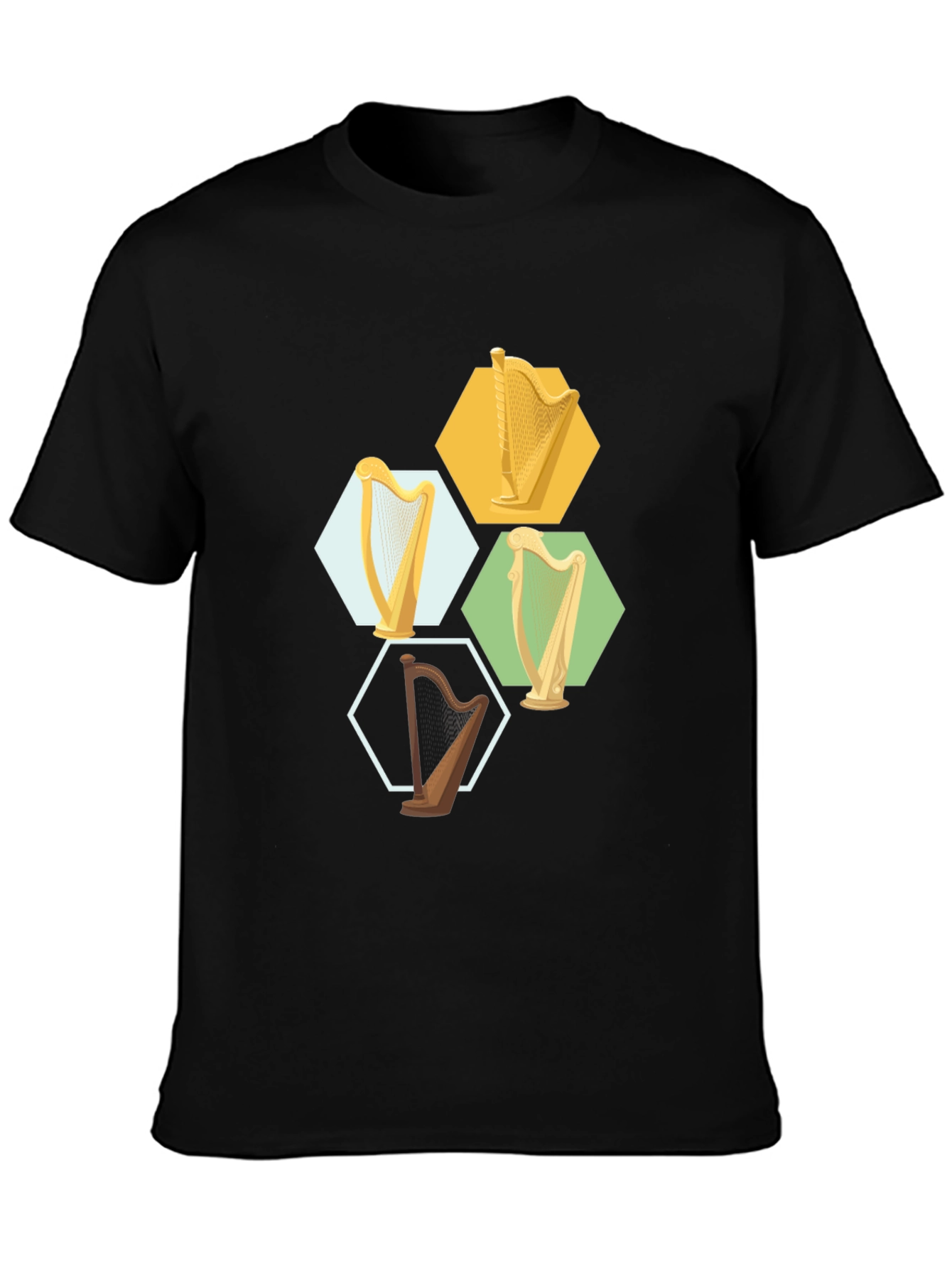 Harp Graphic Tee - Black