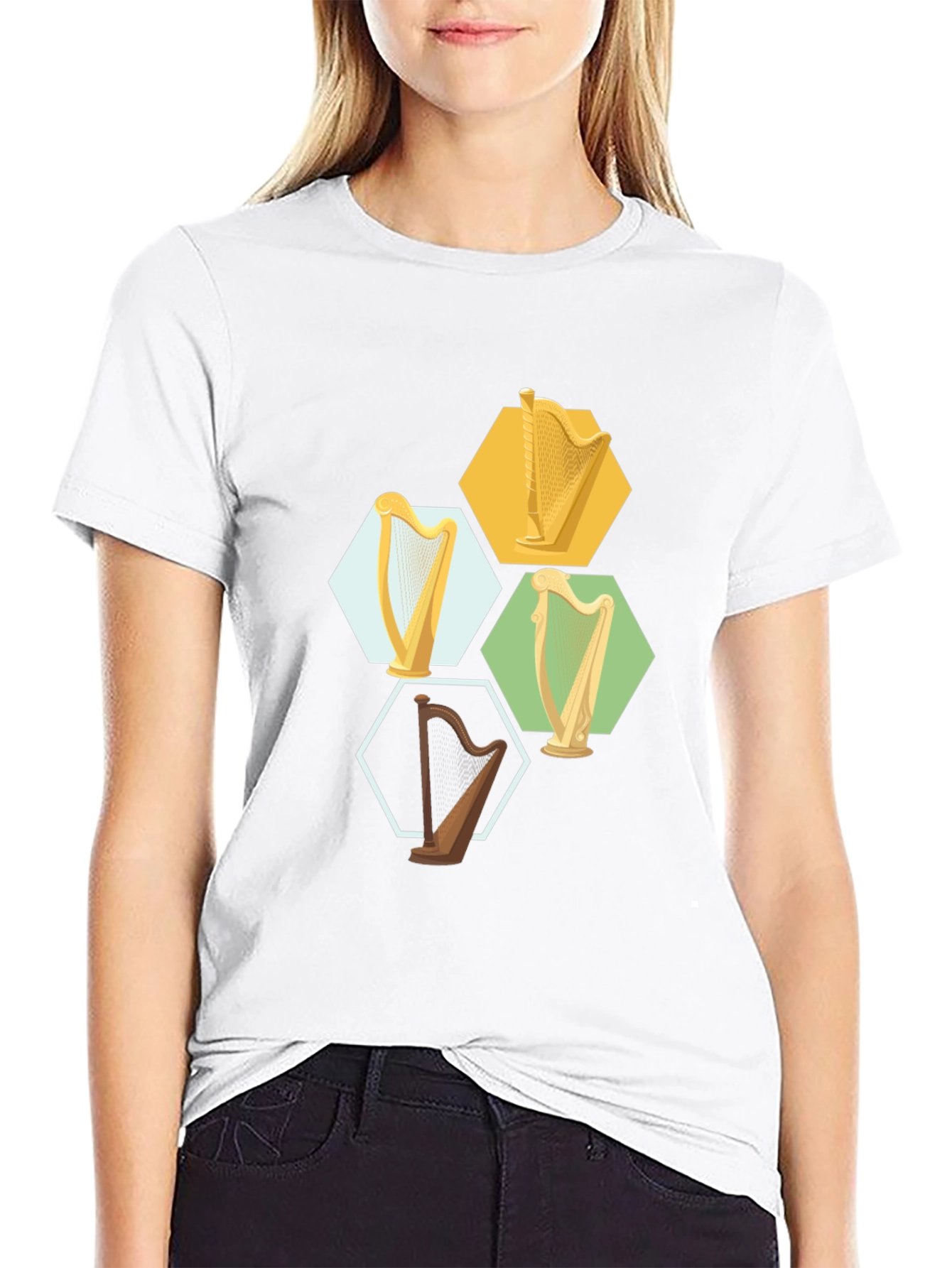 Harp Graphic Tee - Black