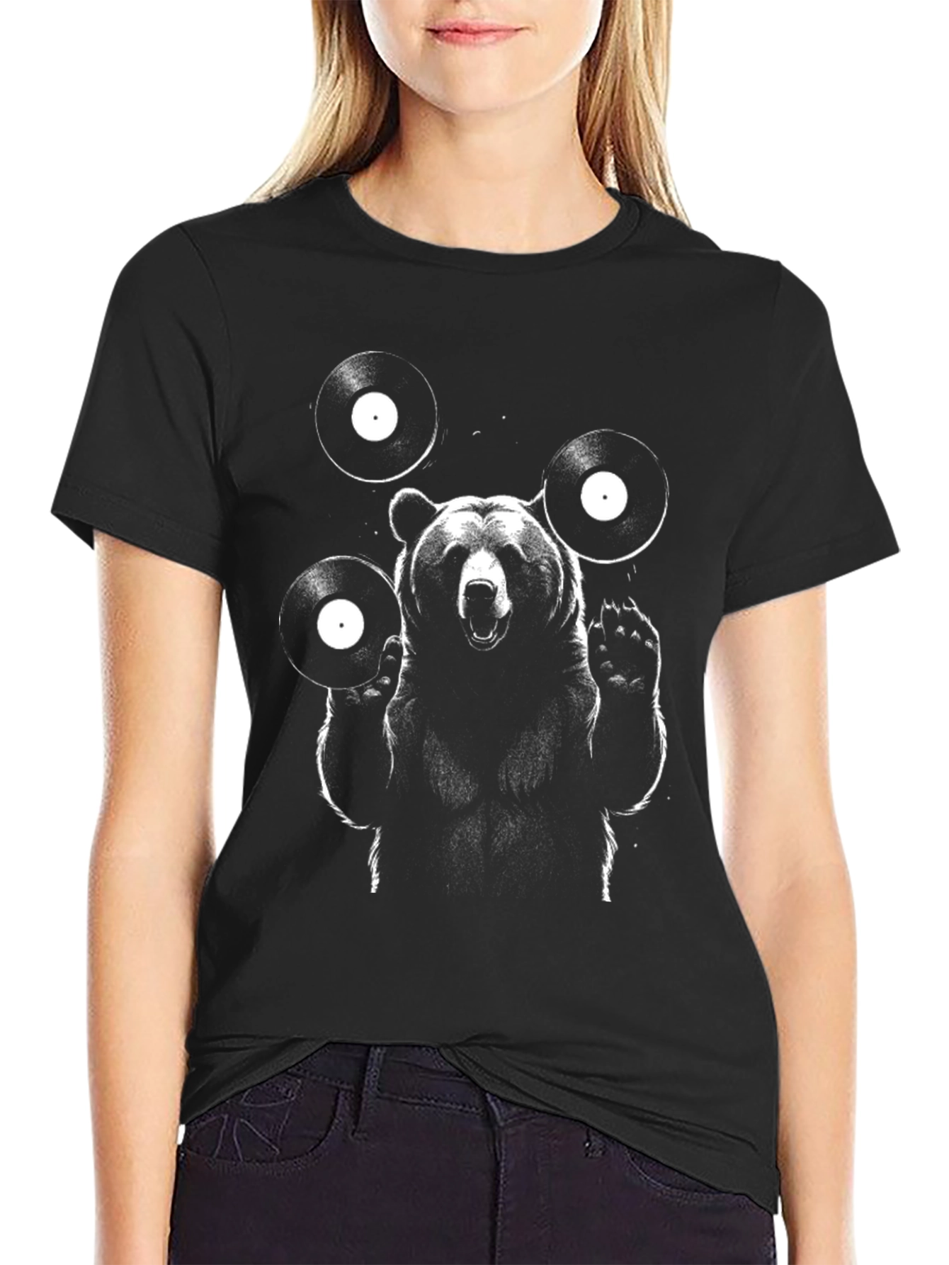 Bear DJ Graphic T-Shirt