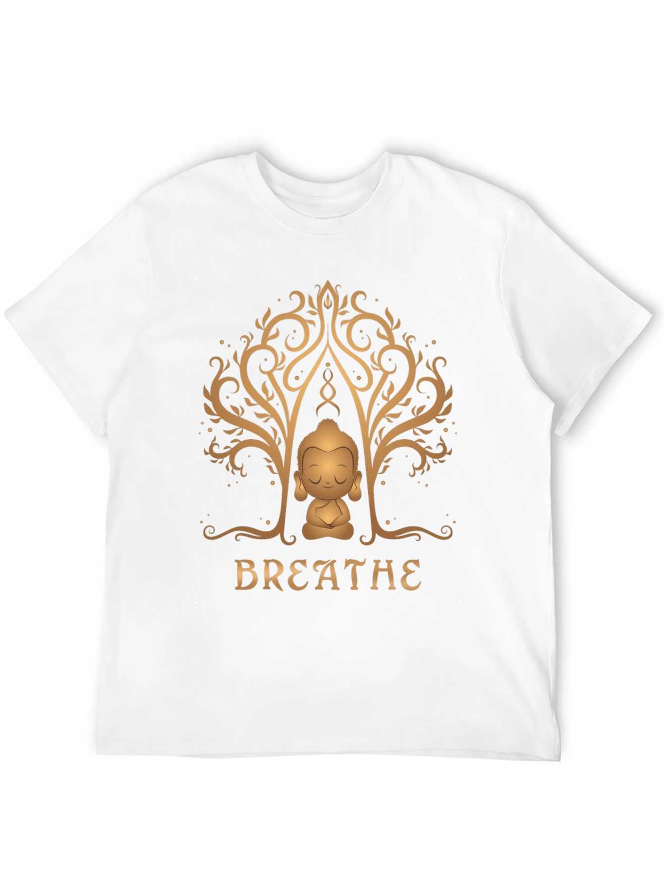 Breathe Buddha Graphic Tee - Relaxation & Mindfulness