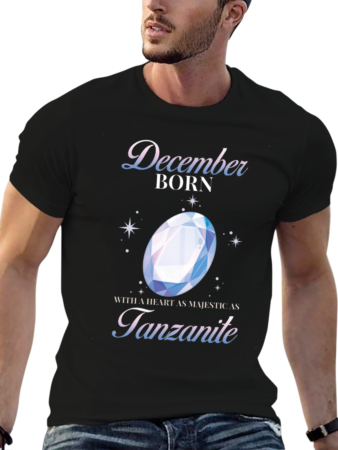 December Born Tanzanite Gemstone T-Shirt