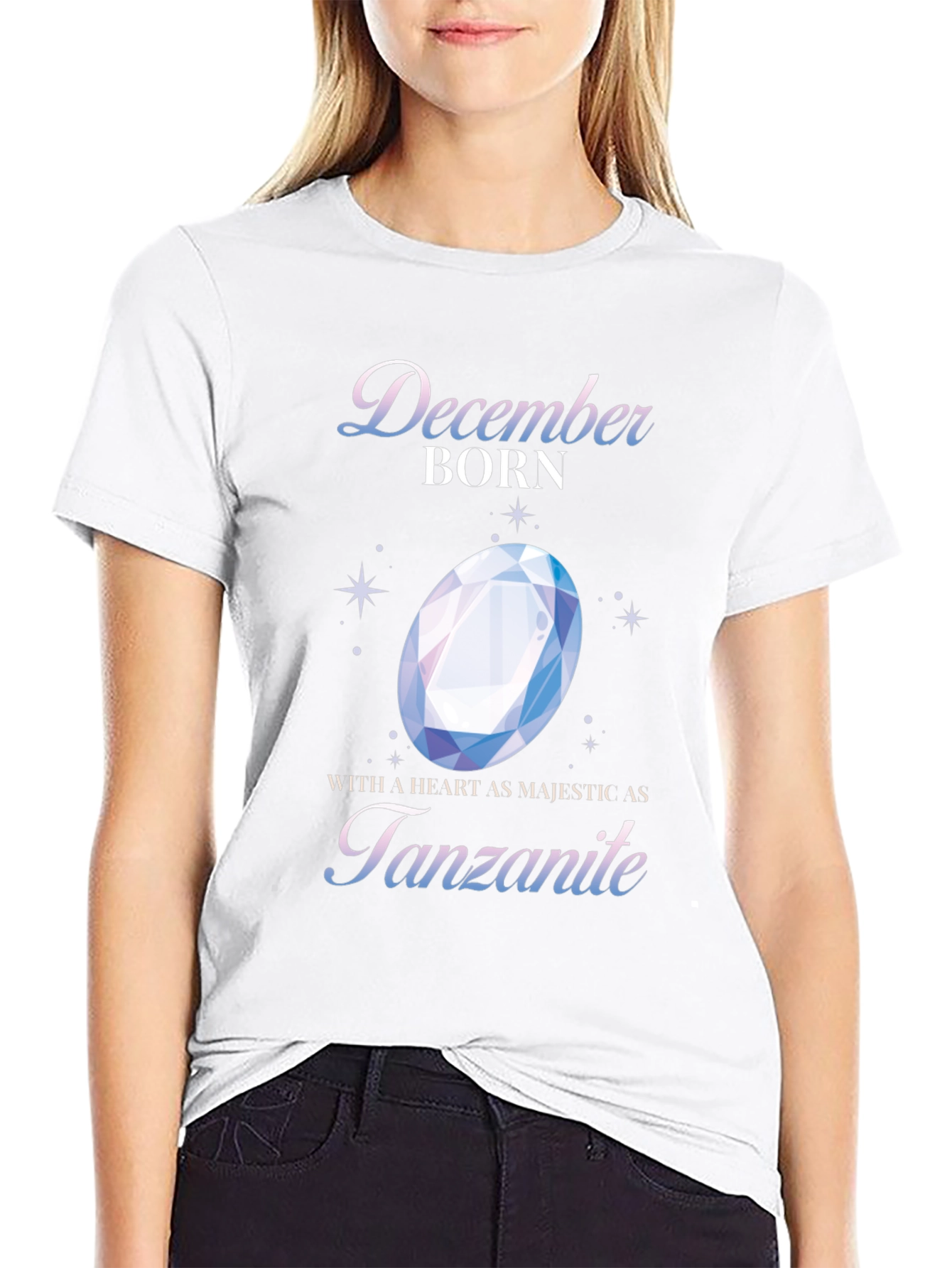 December Born Tanzanite Gemstone T-Shirt