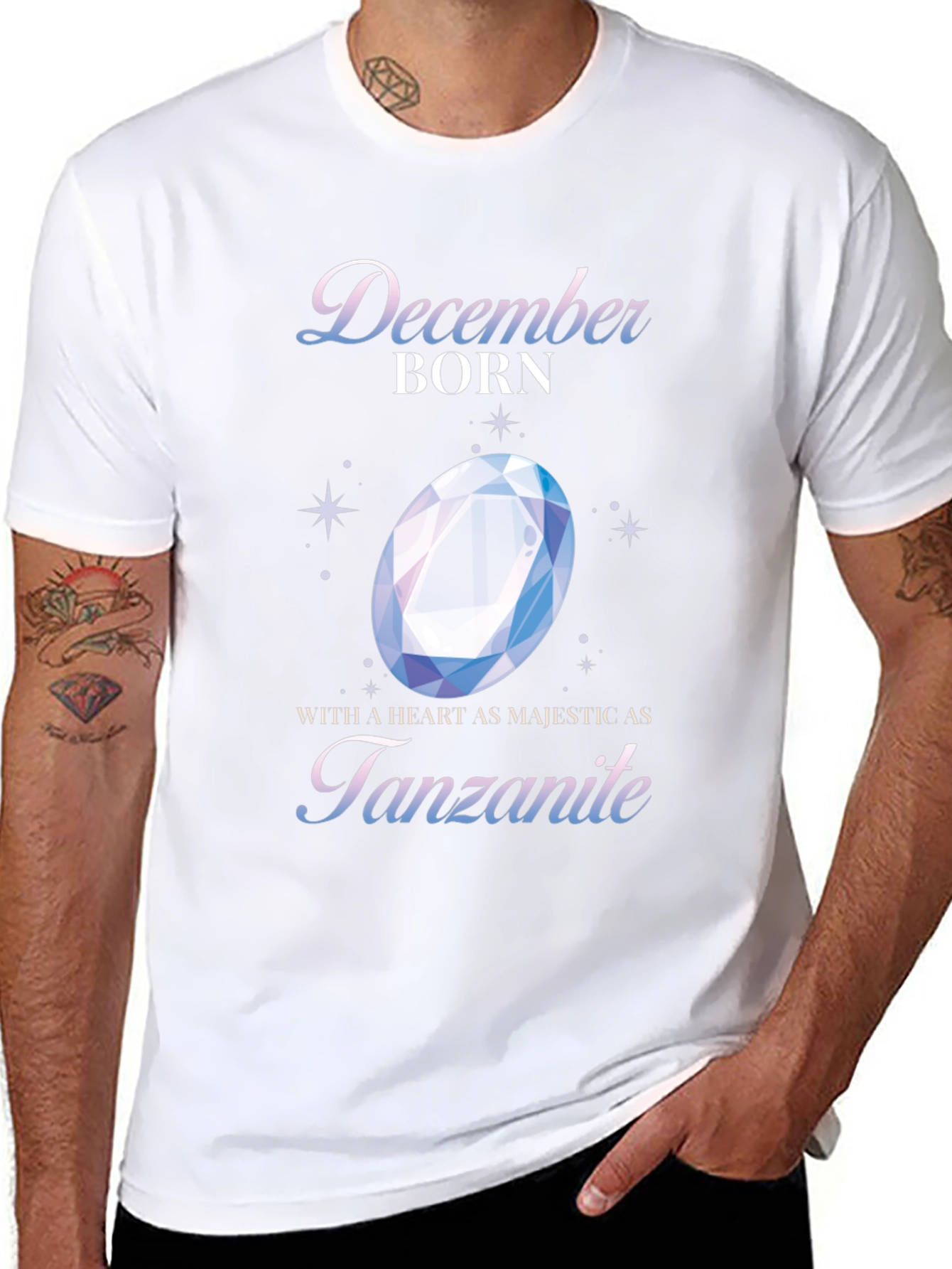 December Born Tanzanite Gemstone T-Shirt