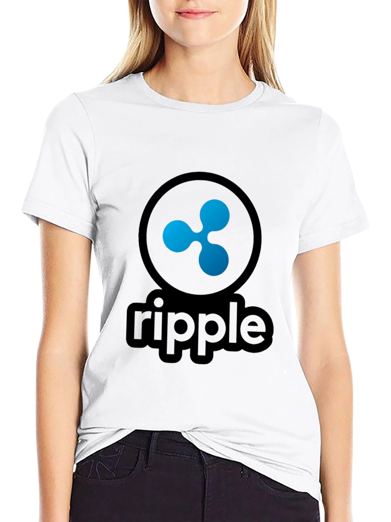 Ripple Crypto Black T-Shirt