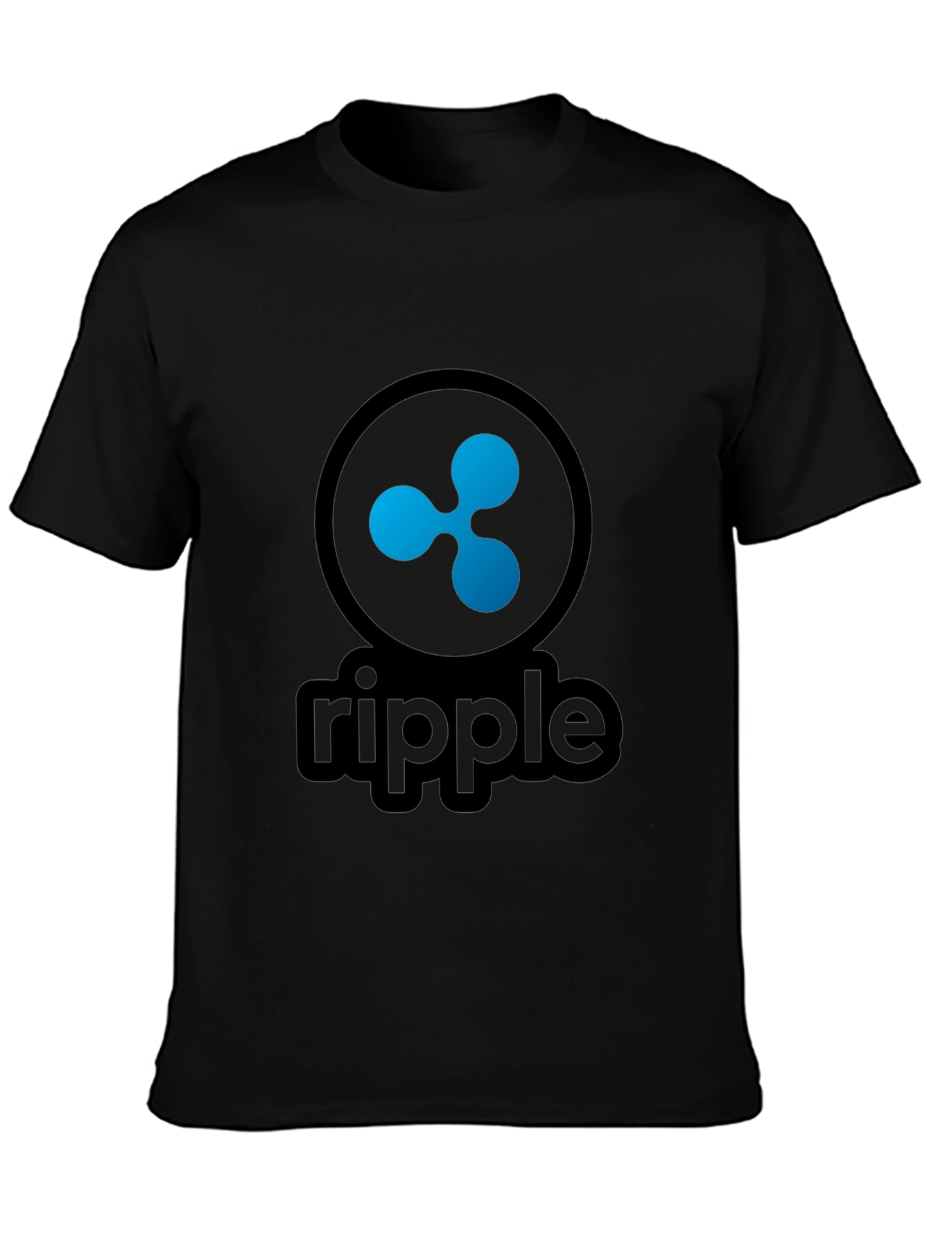 Ripple Crypto Black T-Shirt