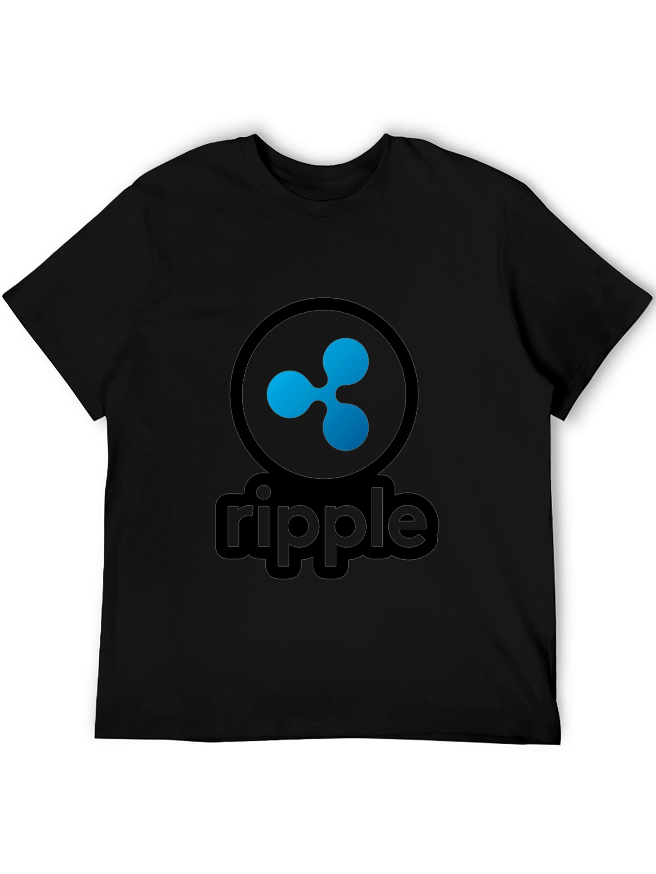 Ripple Crypto Black T-Shirt