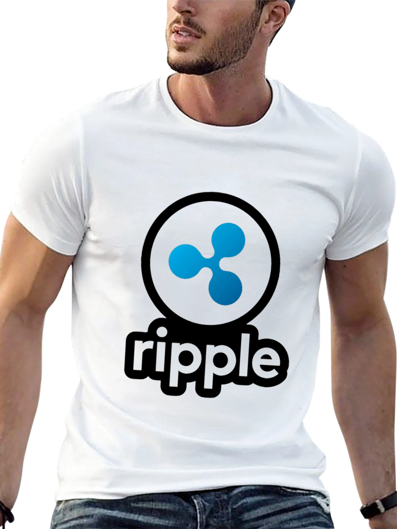 Ripple Crypto Black T-Shirt