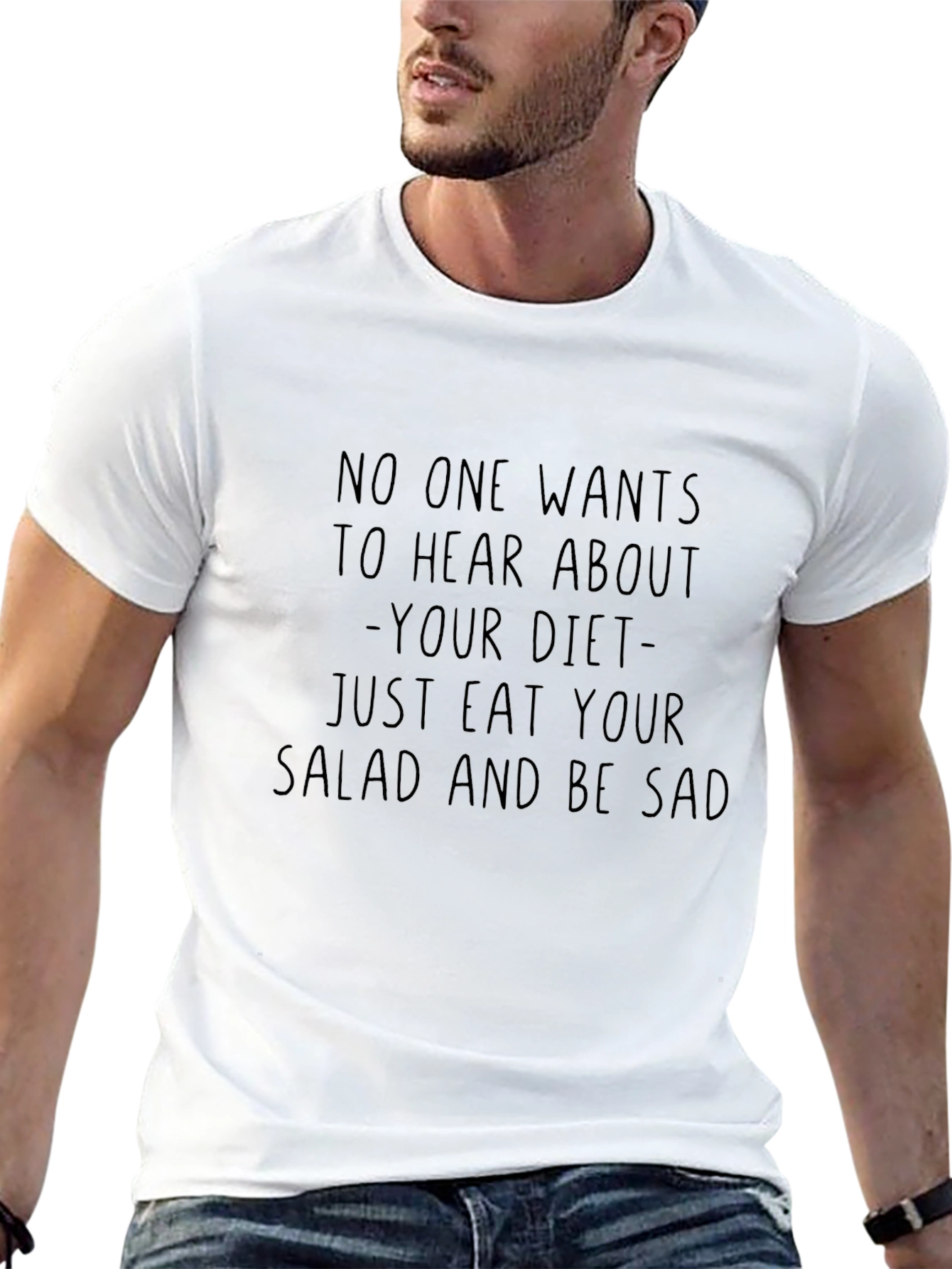 Eat Your Salad Funny Graphic Tee