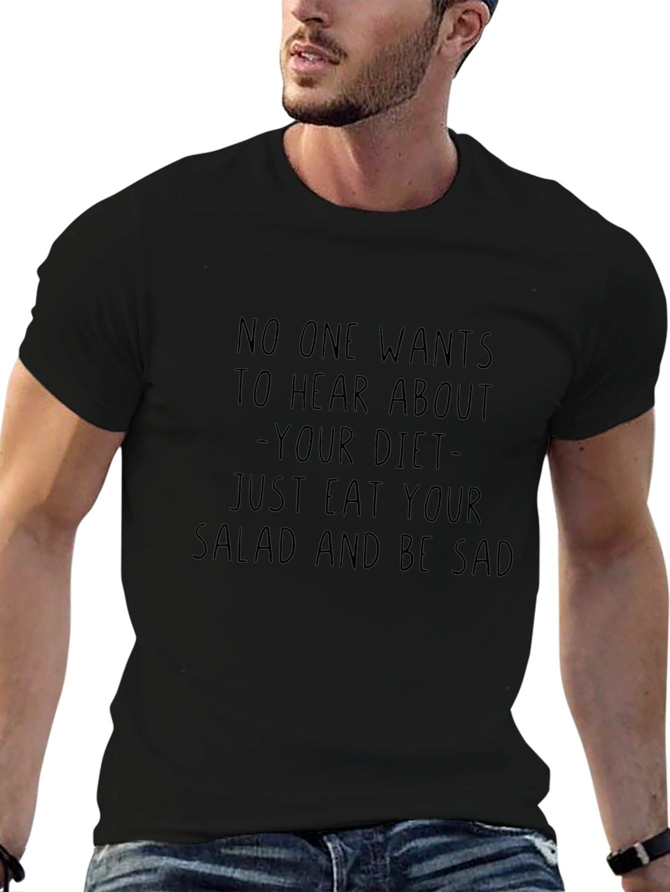 Eat Your Salad Funny Graphic Tee