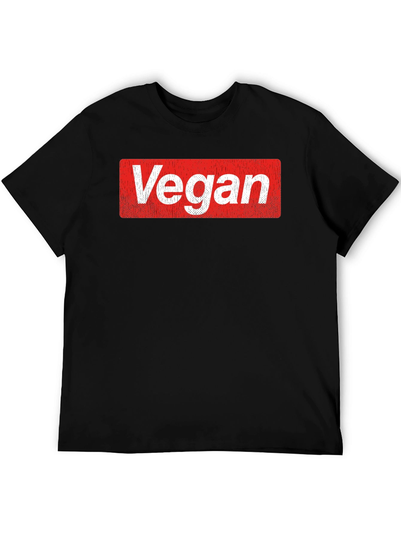 Vegan Logo T-Shirt - Soft Cotton Blend Casual Tee