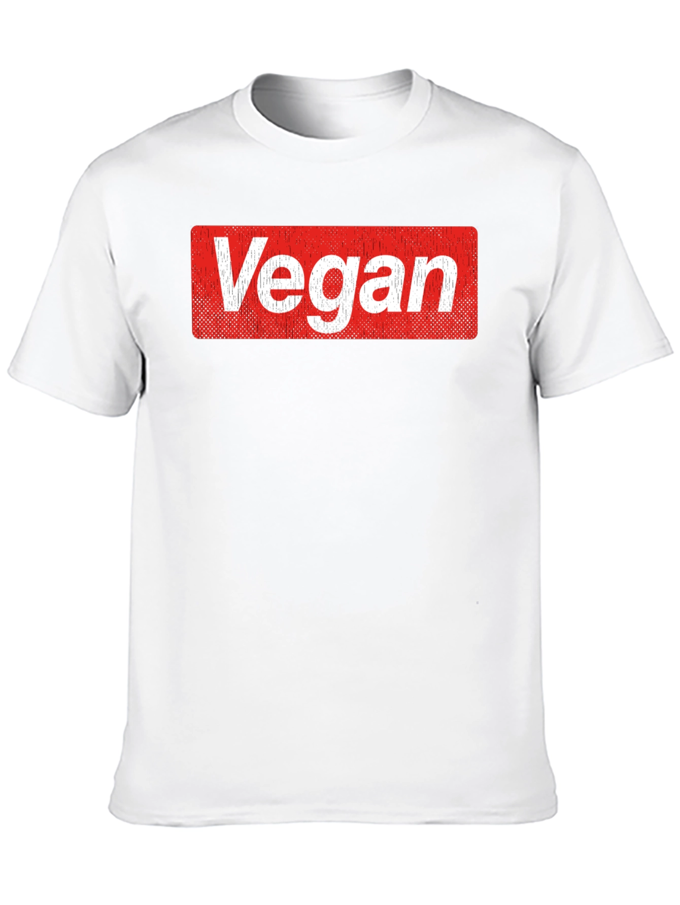 Vegan Logo T-Shirt - Soft Cotton Blend Casual Tee