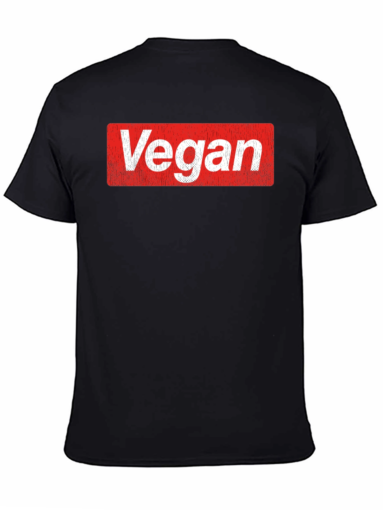 Vegan Logo T-Shirt - Soft Cotton Blend Casual Tee
