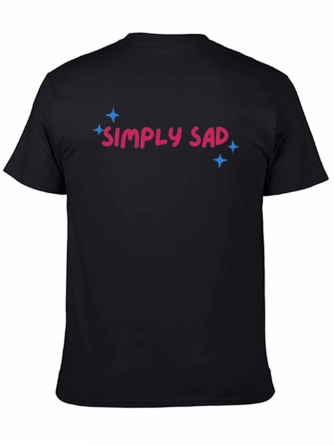 Simply Sad Graphic Tee - Mens Black T-Shirt