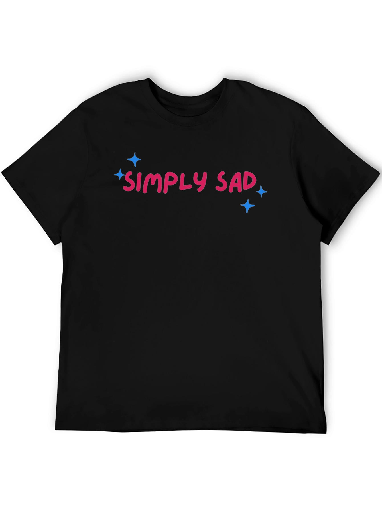 Simply Sad Graphic Tee - Mens Black T-Shirt
