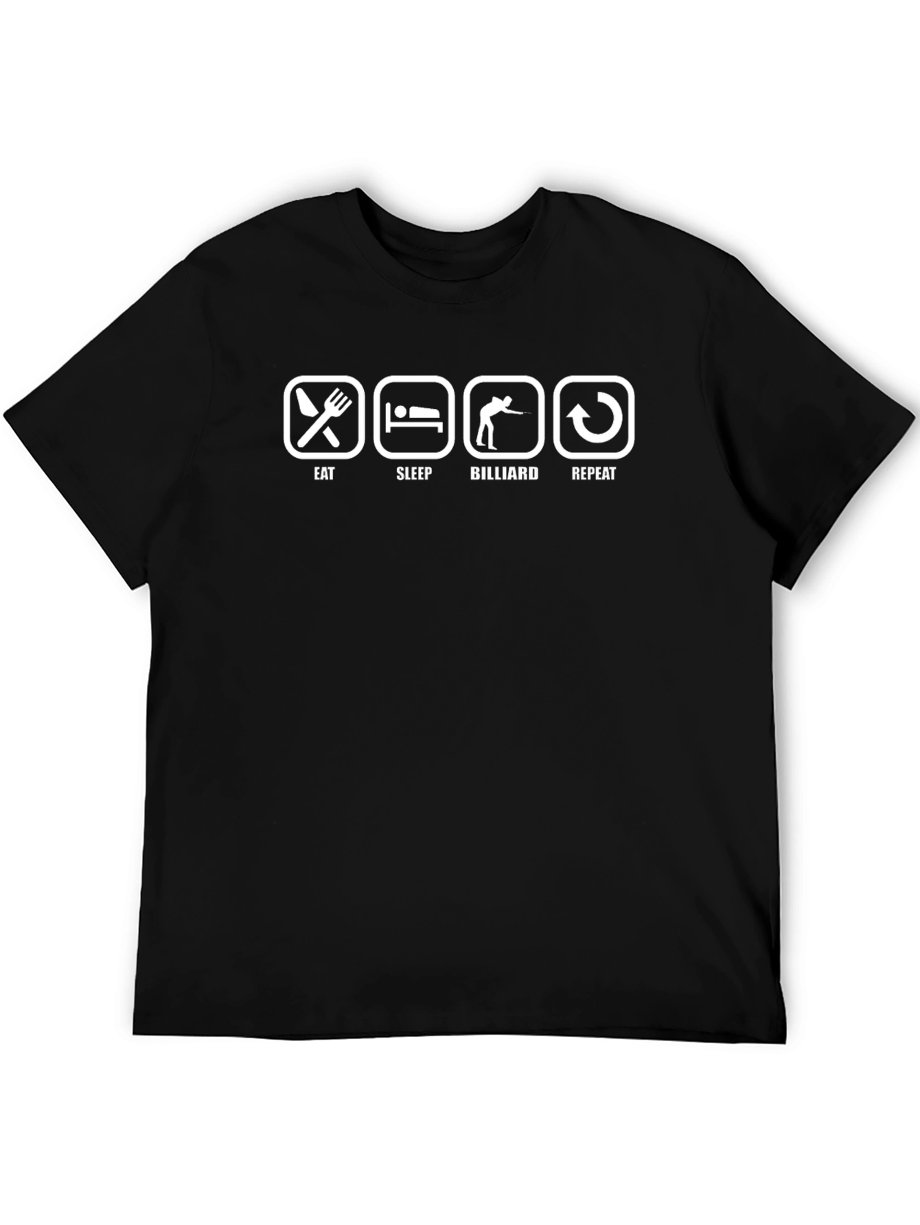 Eat Sleep Billiard Repeat Graphic Tee