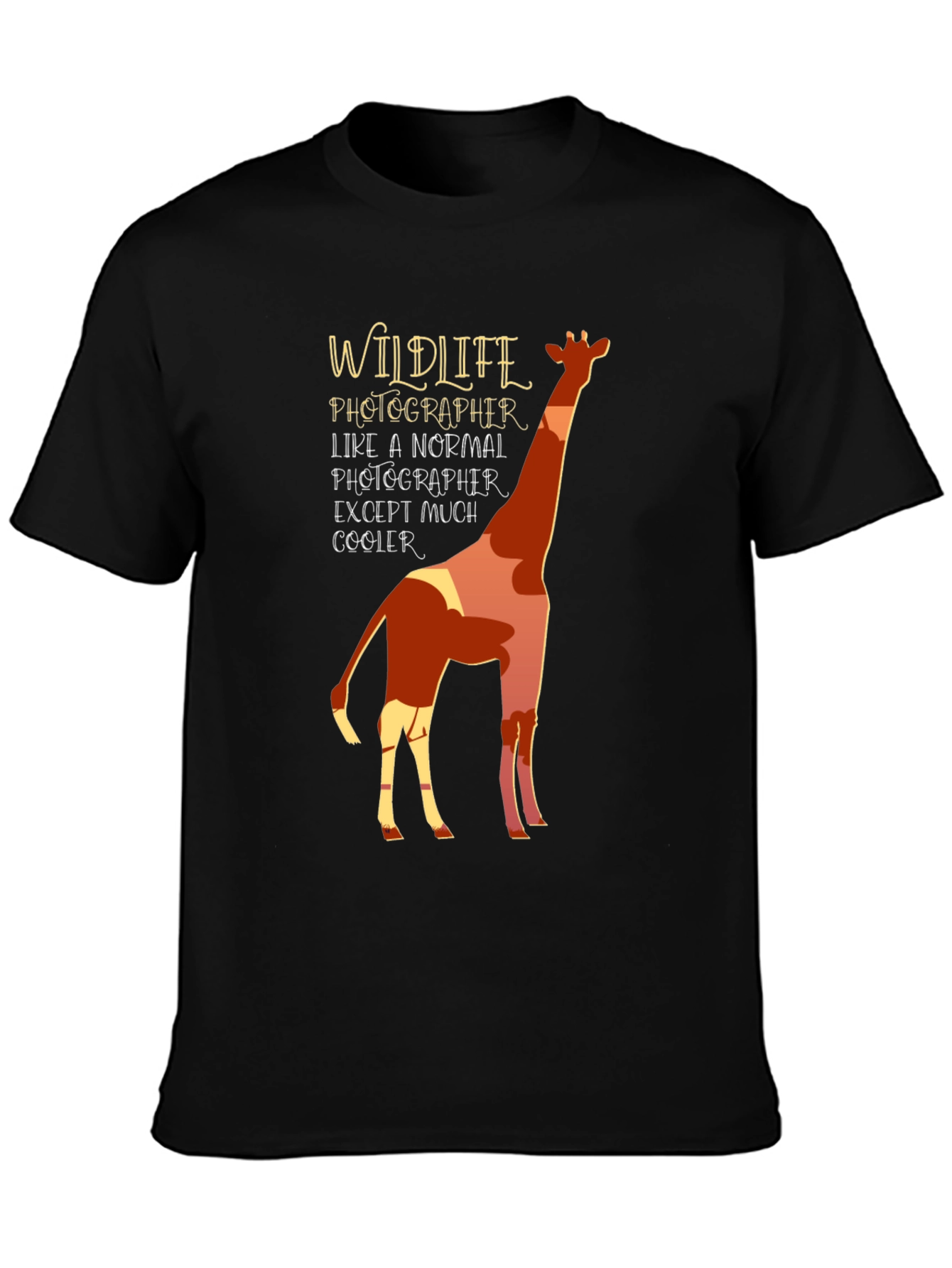 Wildlife Photographer Giraffe Graphic Tee