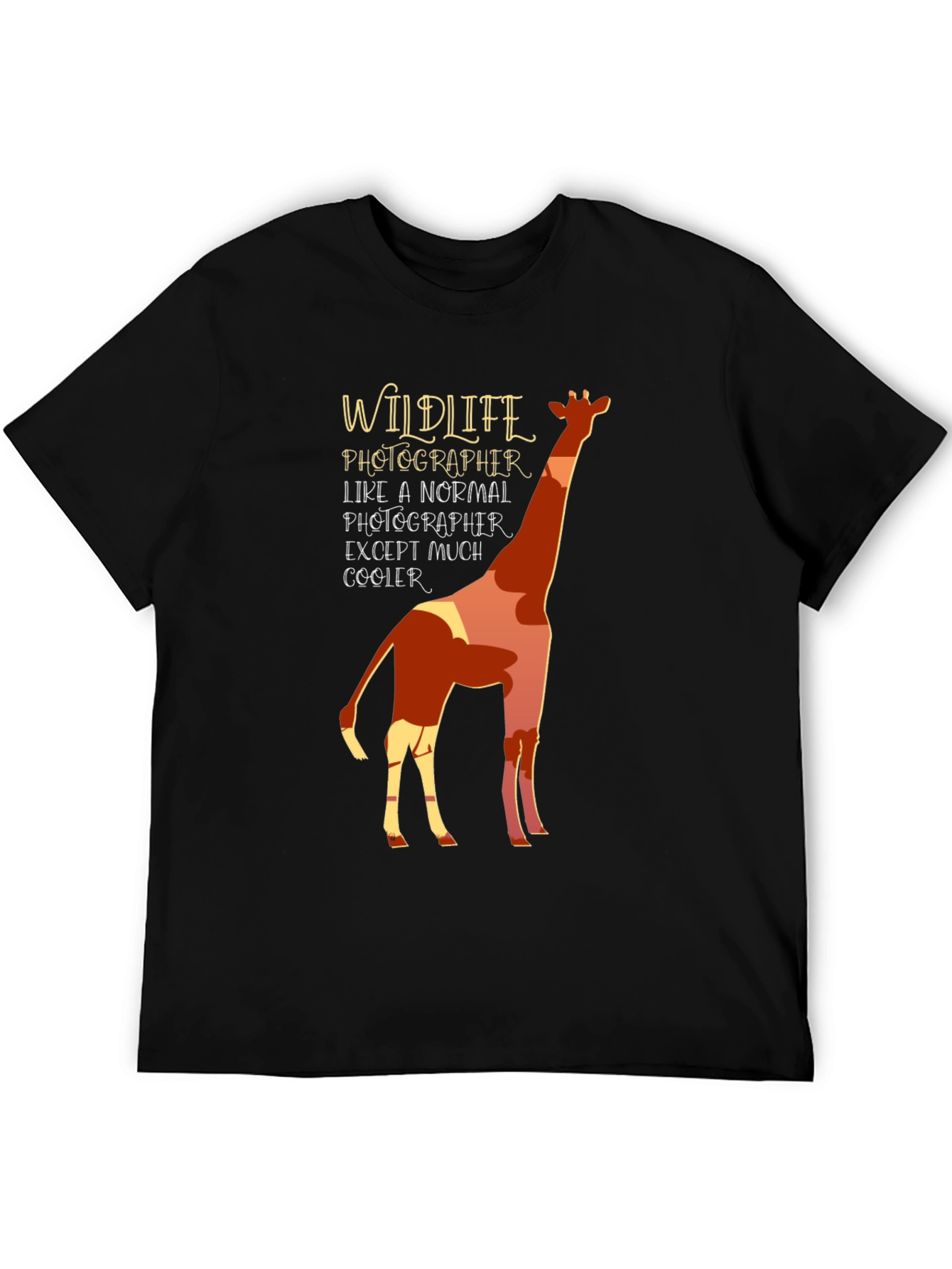 Wildlife Photographer Giraffe Graphic Tee