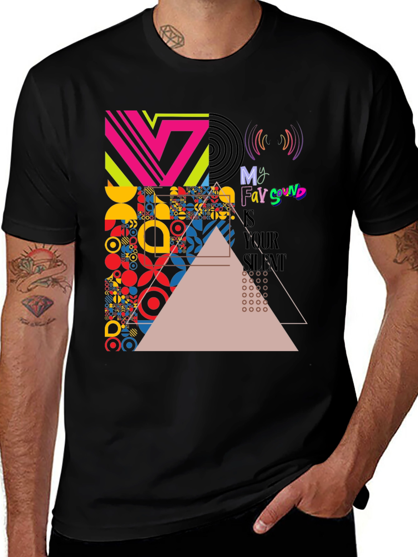 Abstract Geometric Art Print T-Shirt