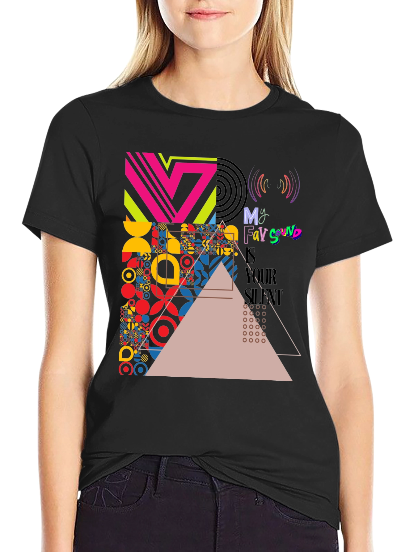 Abstract Geometric Art Print T-Shirt