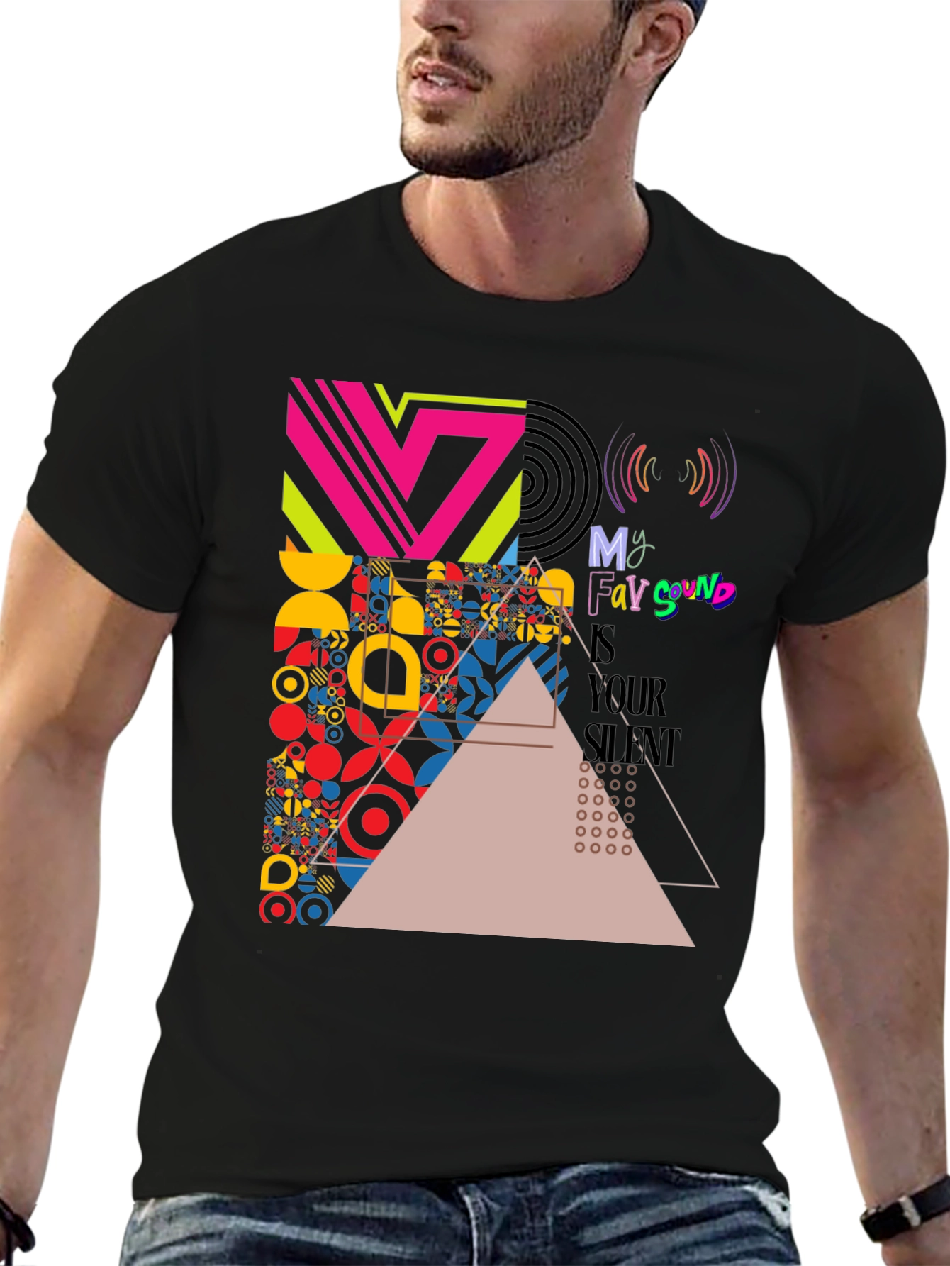 Abstract Geometric Art Print T-Shirt