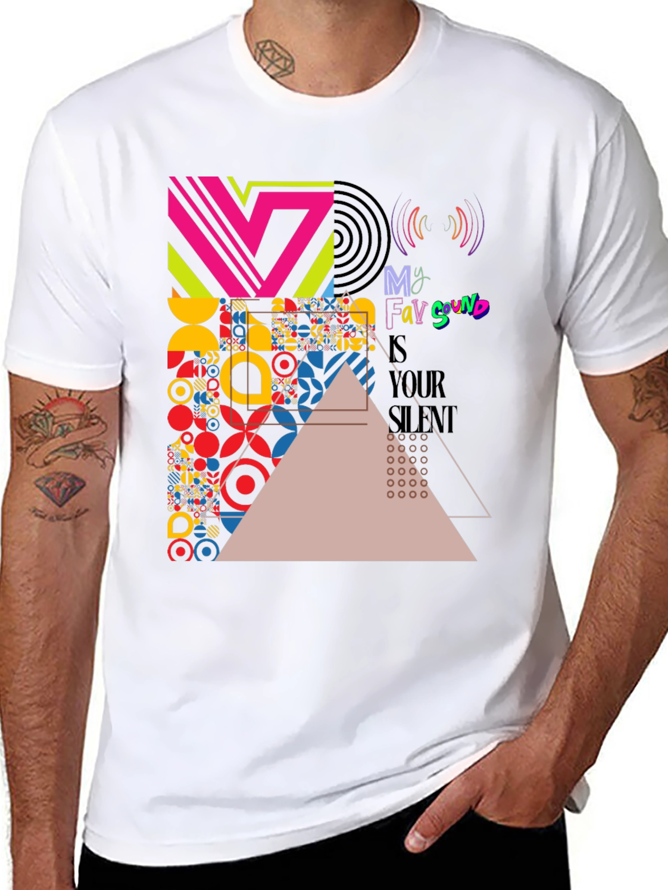 Abstract Geometric Art Print T-Shirt