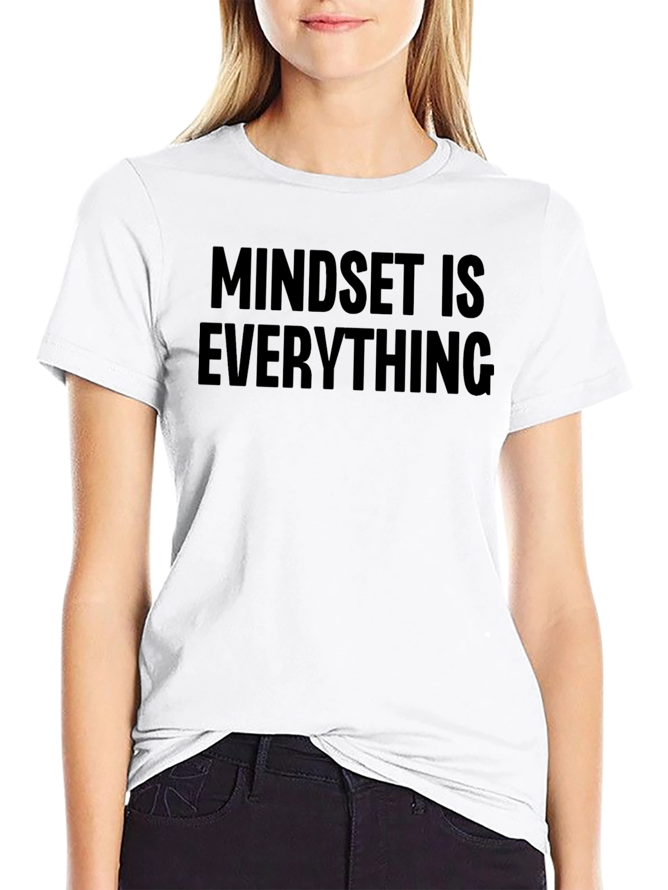 Mindset Is Everything Graphic Tee - Black