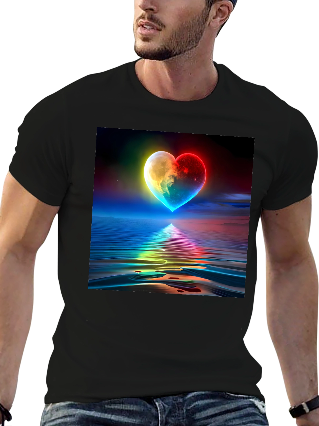 Heart Over Water Graphic Tee