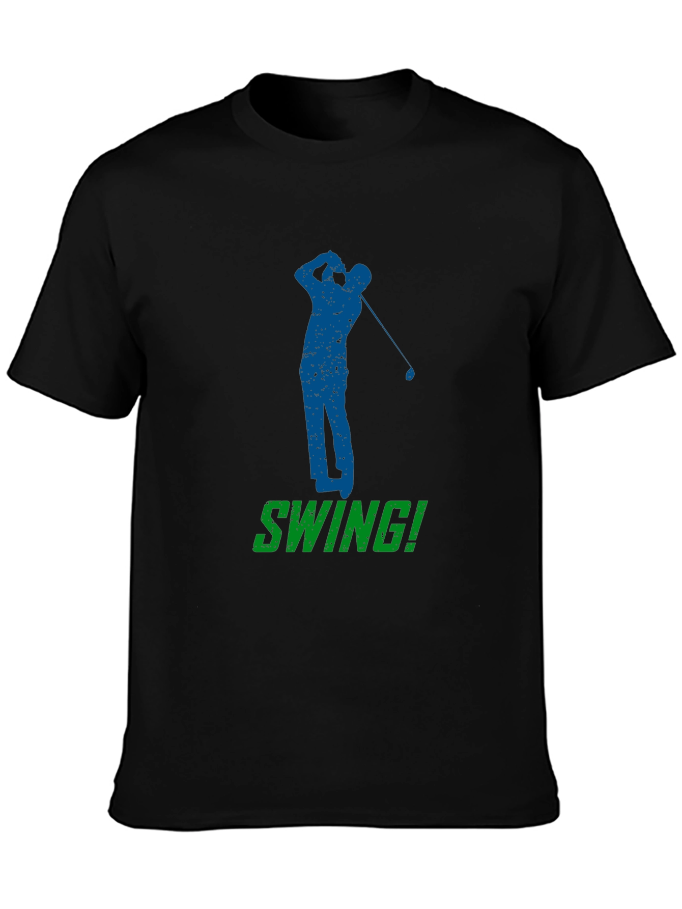 Golf Swing T-Shirt - Black Golfer Tee