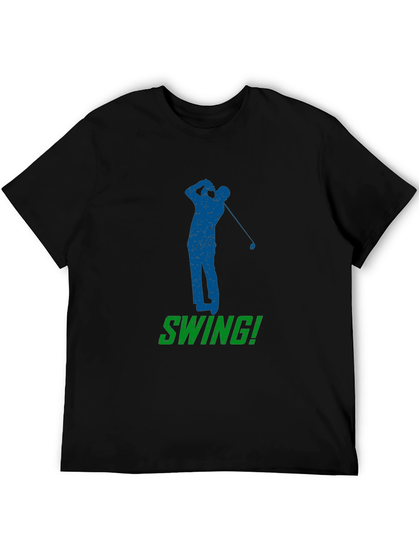 Golf Swing T-Shirt - Black Golfer Tee