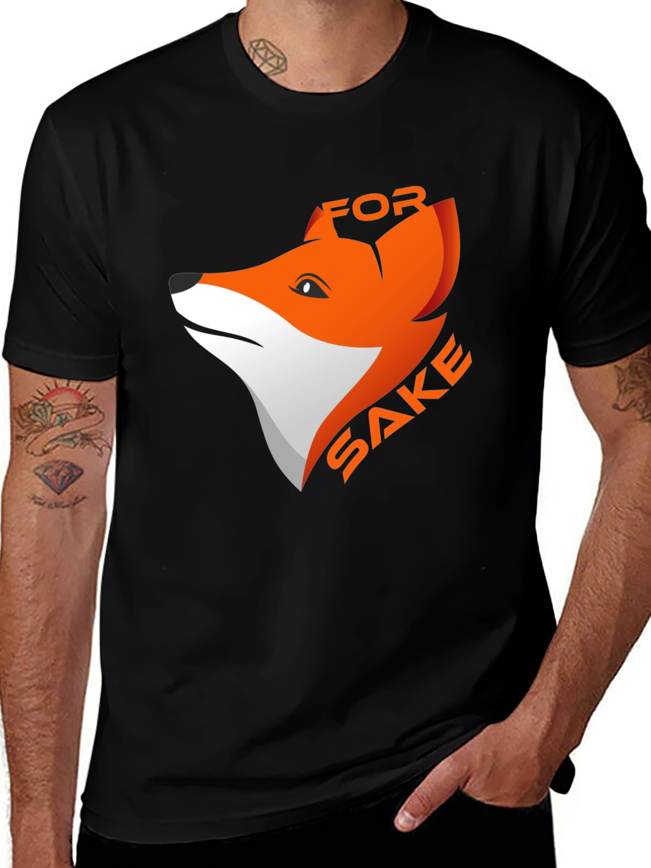 Funny Fox Sake Graphic T-Shirt