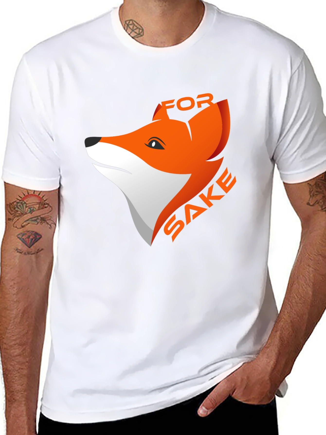 Funny Fox Sake Graphic T-Shirt