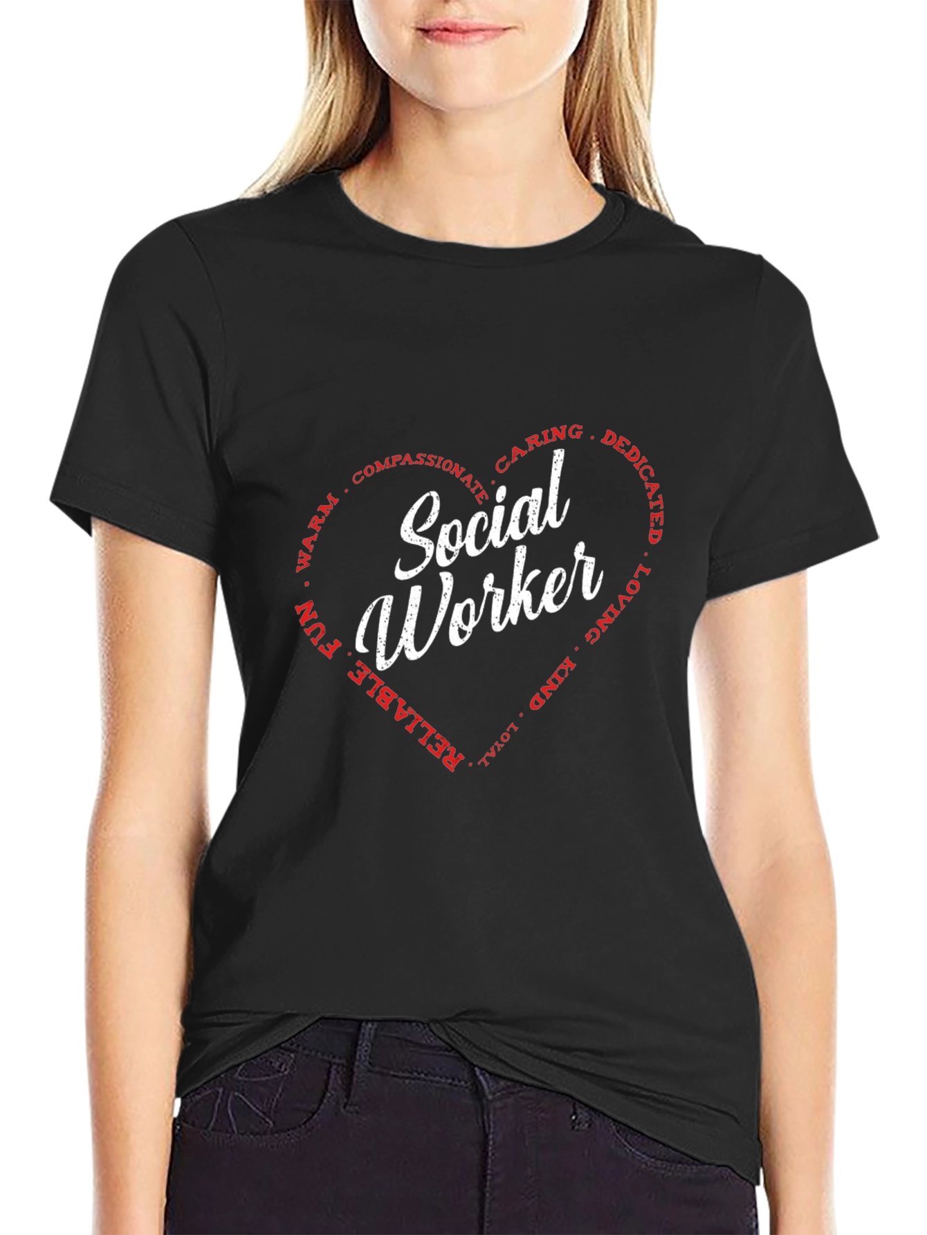 Social Worker Heart T-Shirt