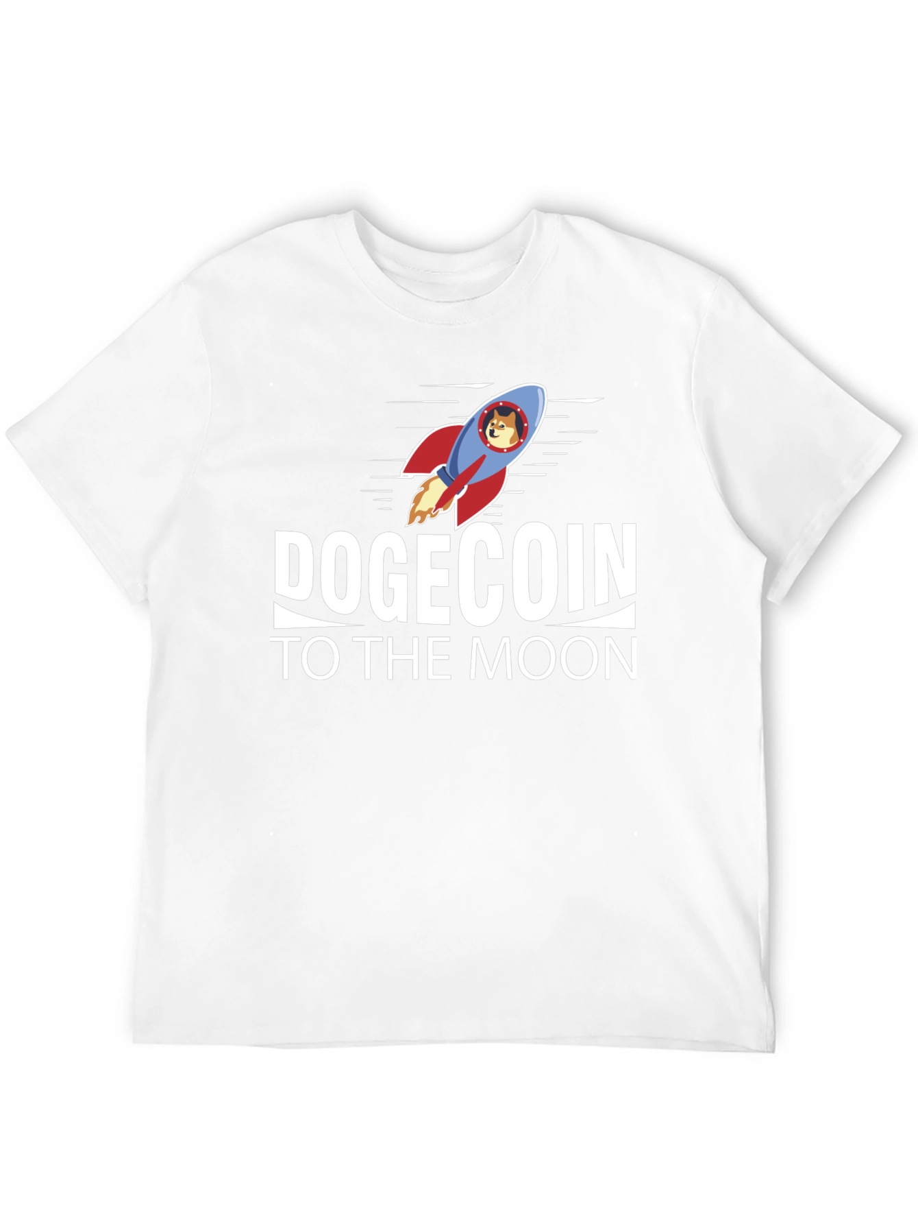 Dogecoin to the Moon Black T-Shirt