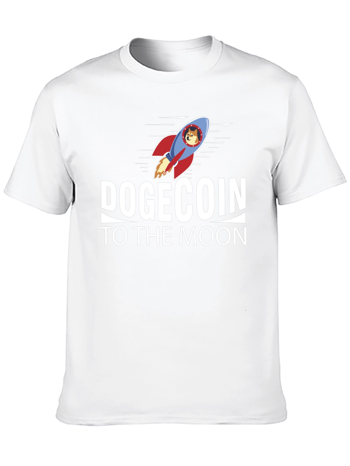 Dogecoin to the Moon Black T-Shirt