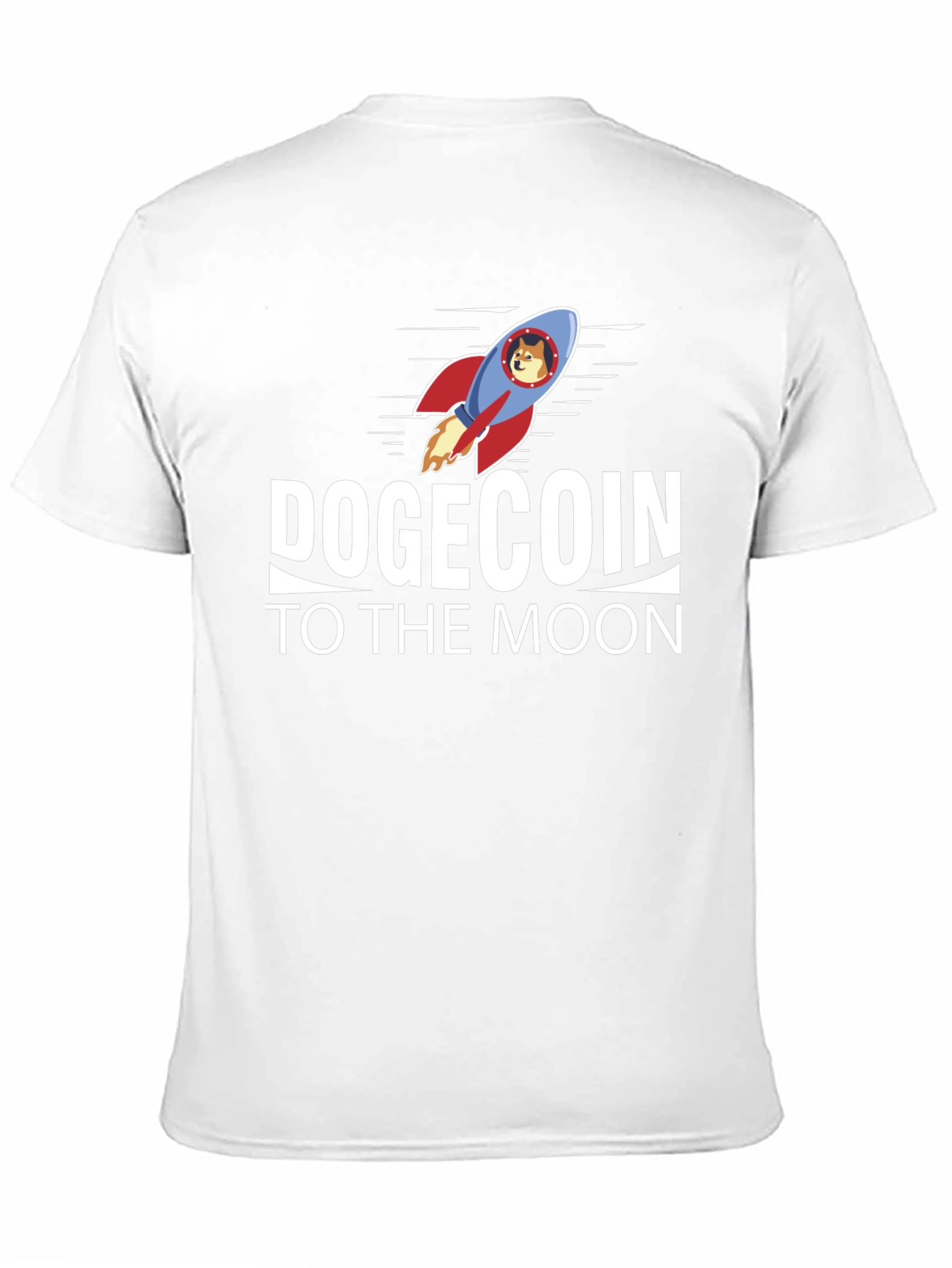 Dogecoin to the Moon Black T-Shirt